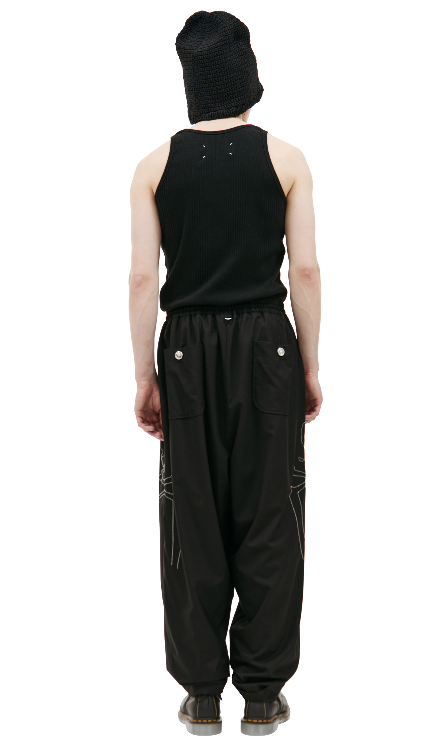 Mastermind WORLD Black wool trousers