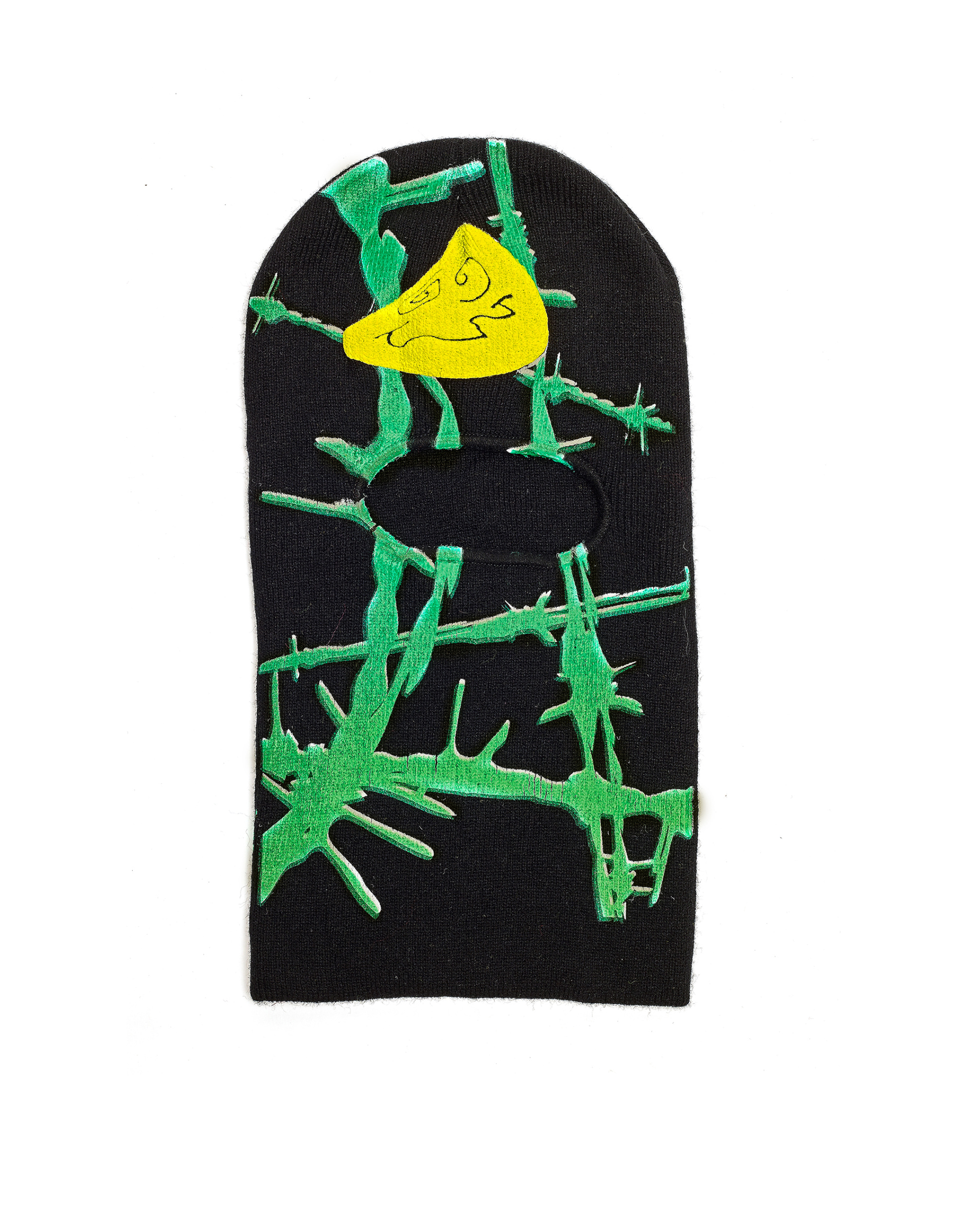 99% IS Black & Green Printed Balaclava