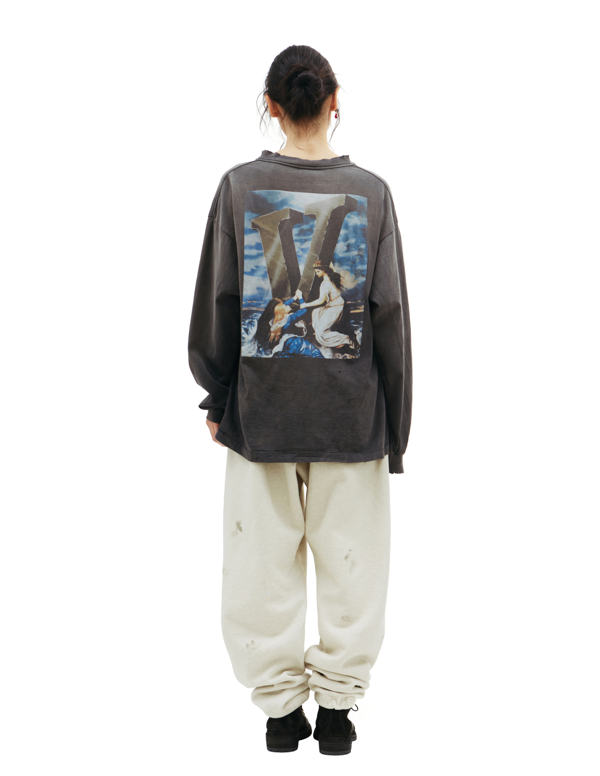 Saint Michael Saint Michael x VLONE printed long sleeve t-shirt