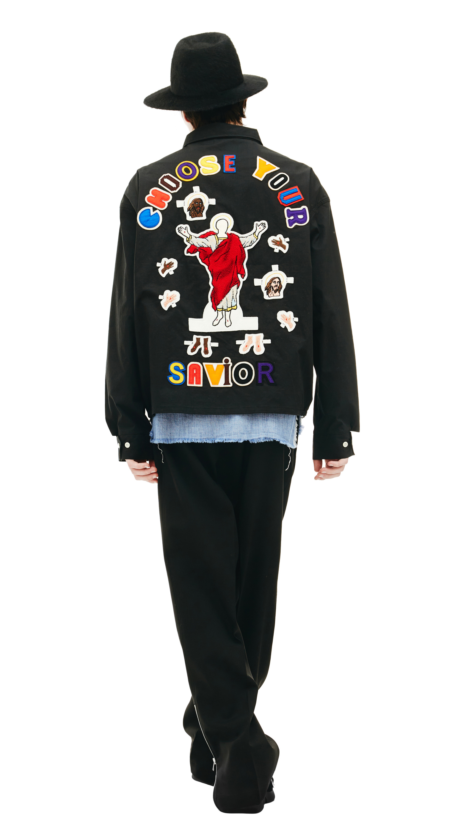 Saint Michael Denim Tears x Saint Michael  embroidered Jacket