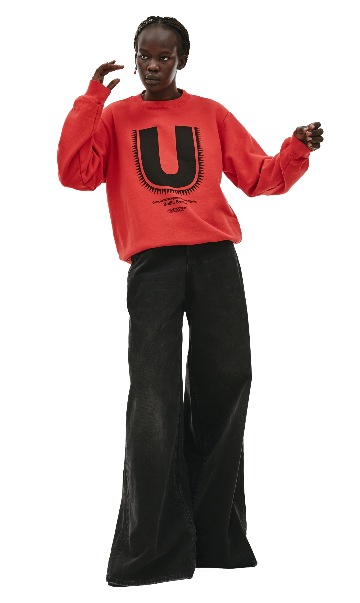 Undercover Bodhi Svaha Sweatshirt in Red