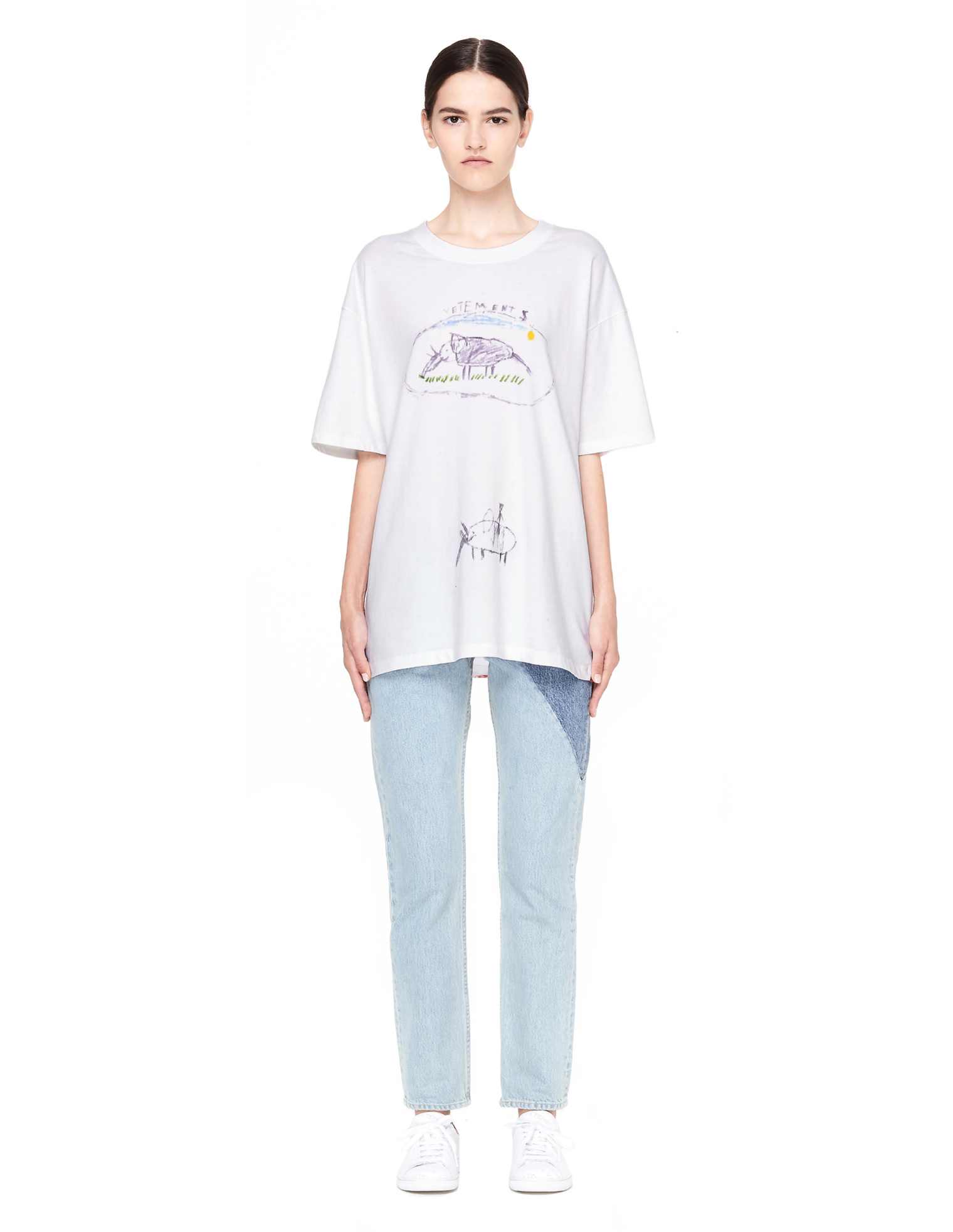 VETEMENTS Elephant White Cotton T-shirt