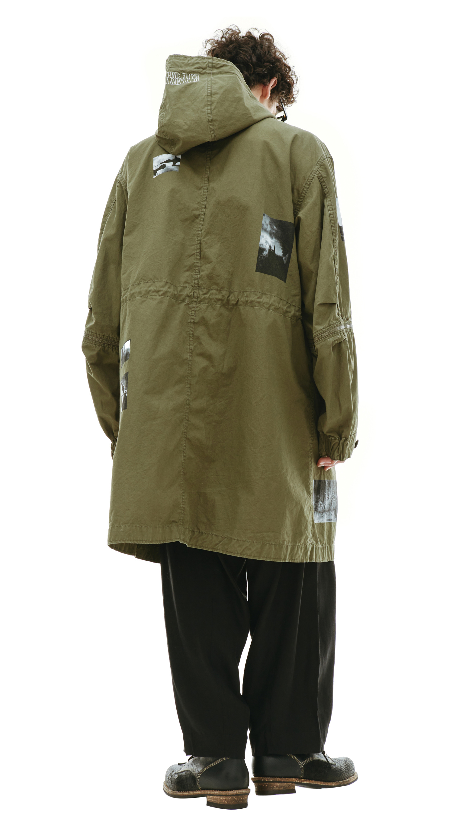 Undercover Pink Floyd Graphics Printed Coat