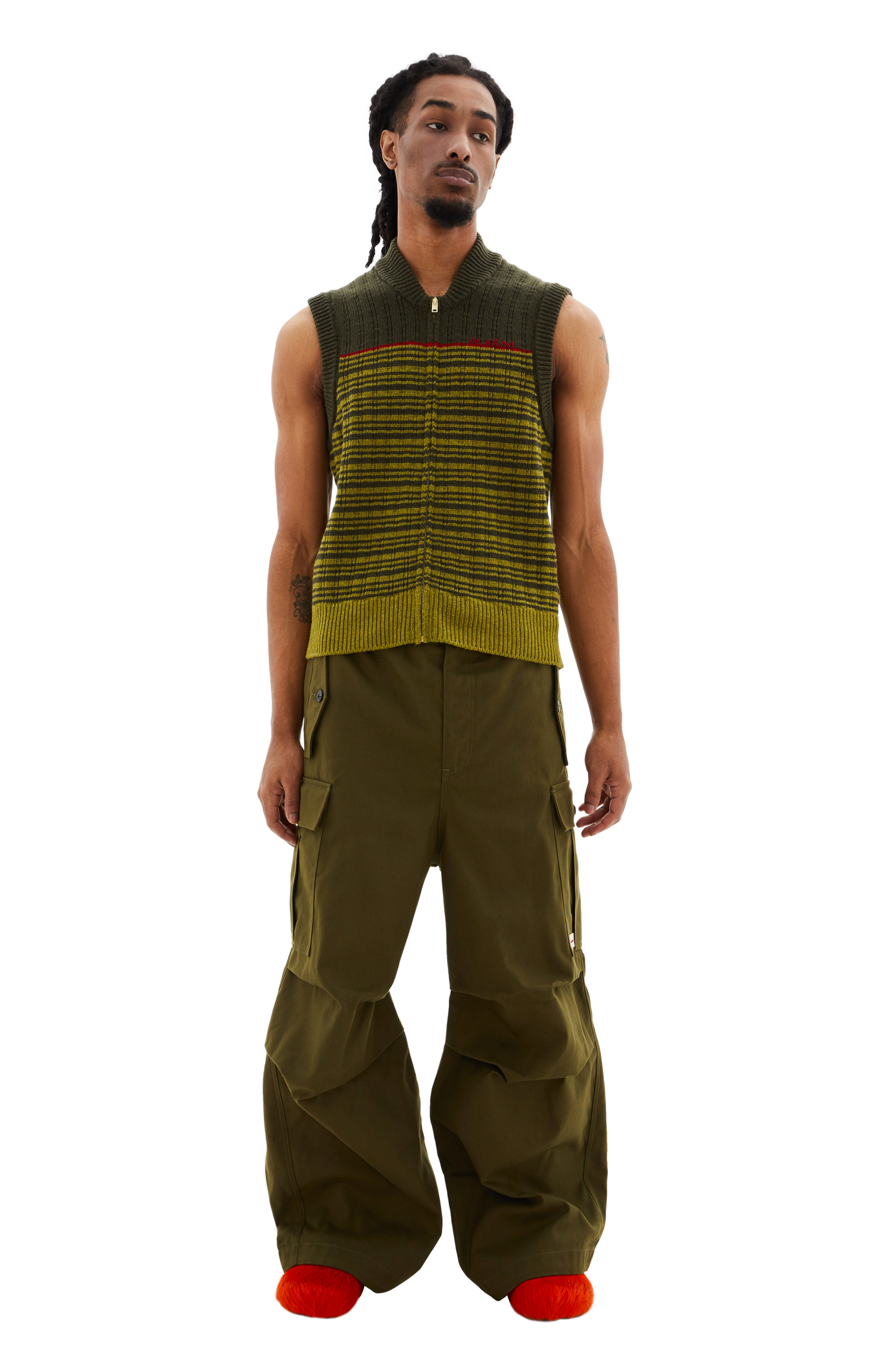 Marni Striped wool vest