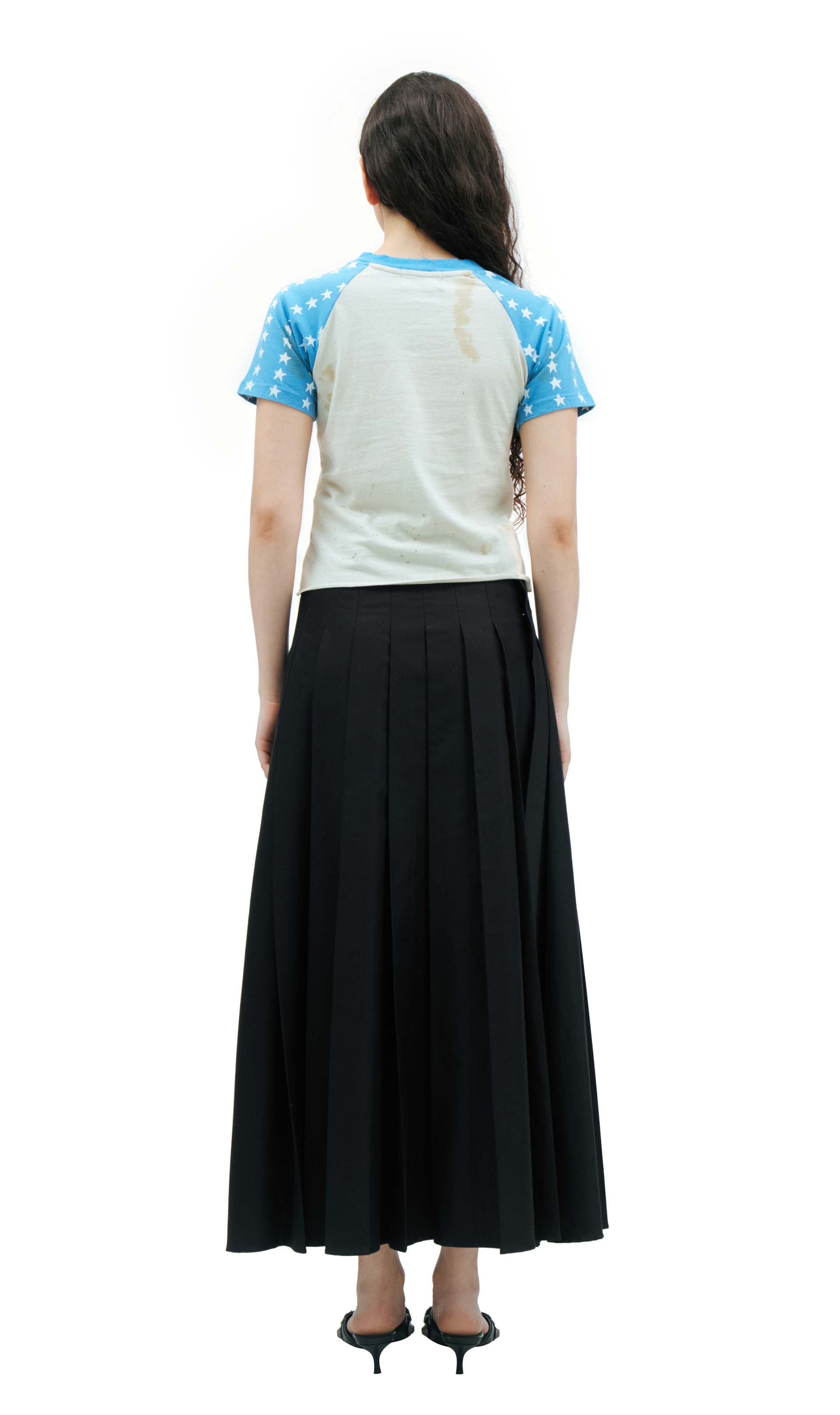 Enfants Riches Déprimés Grеy pleated skirt