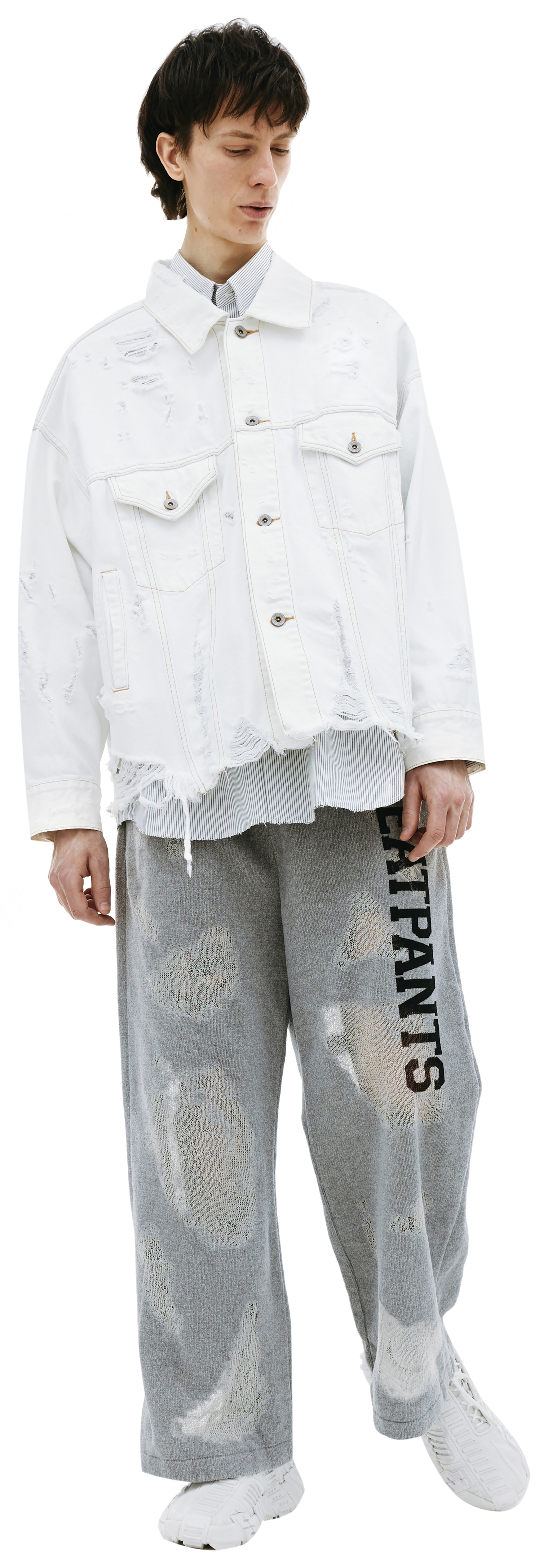 Doublet Distressed denim jacket