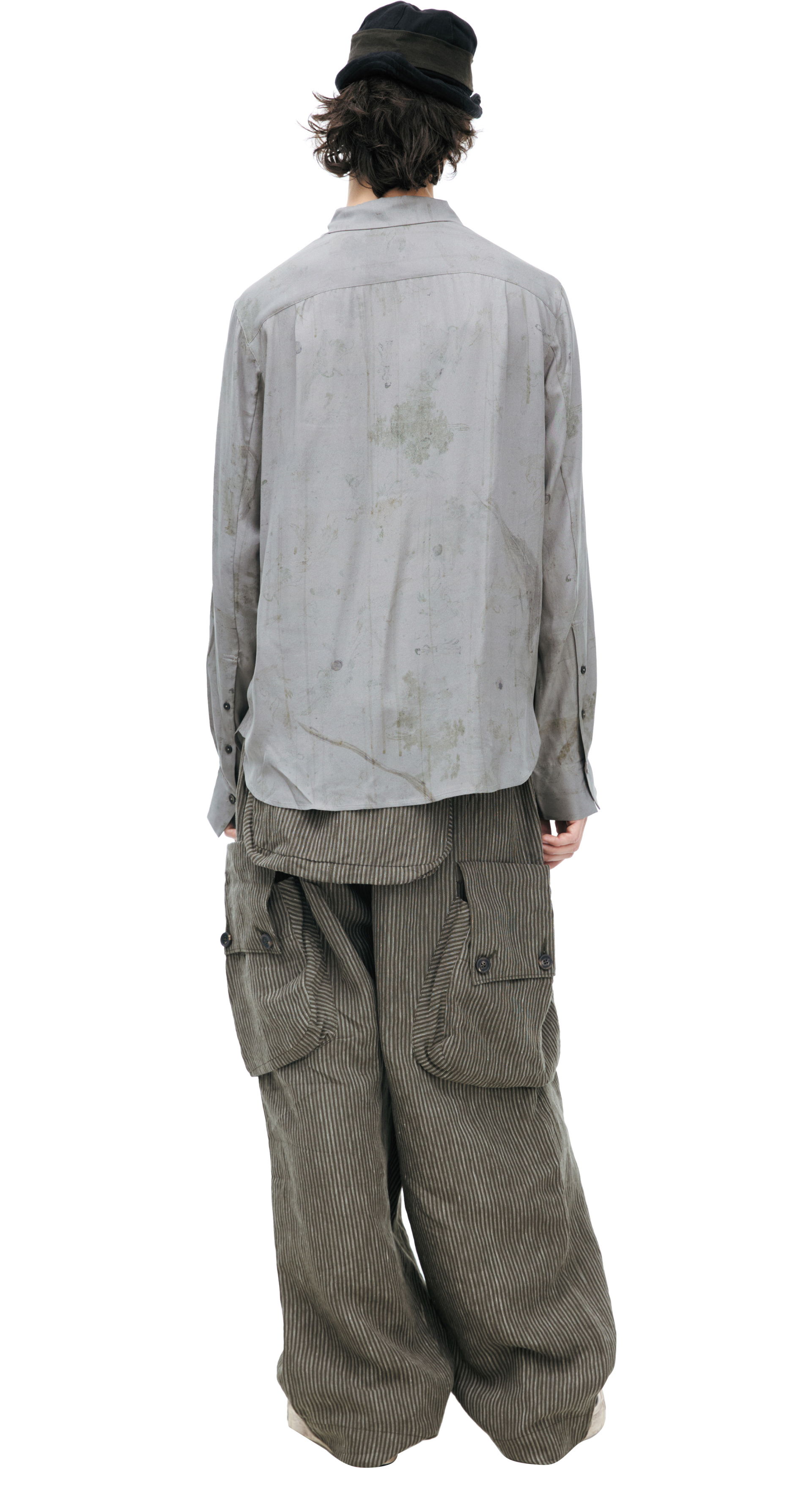 Ziggy Chen Shirt with a paint-splatter effect