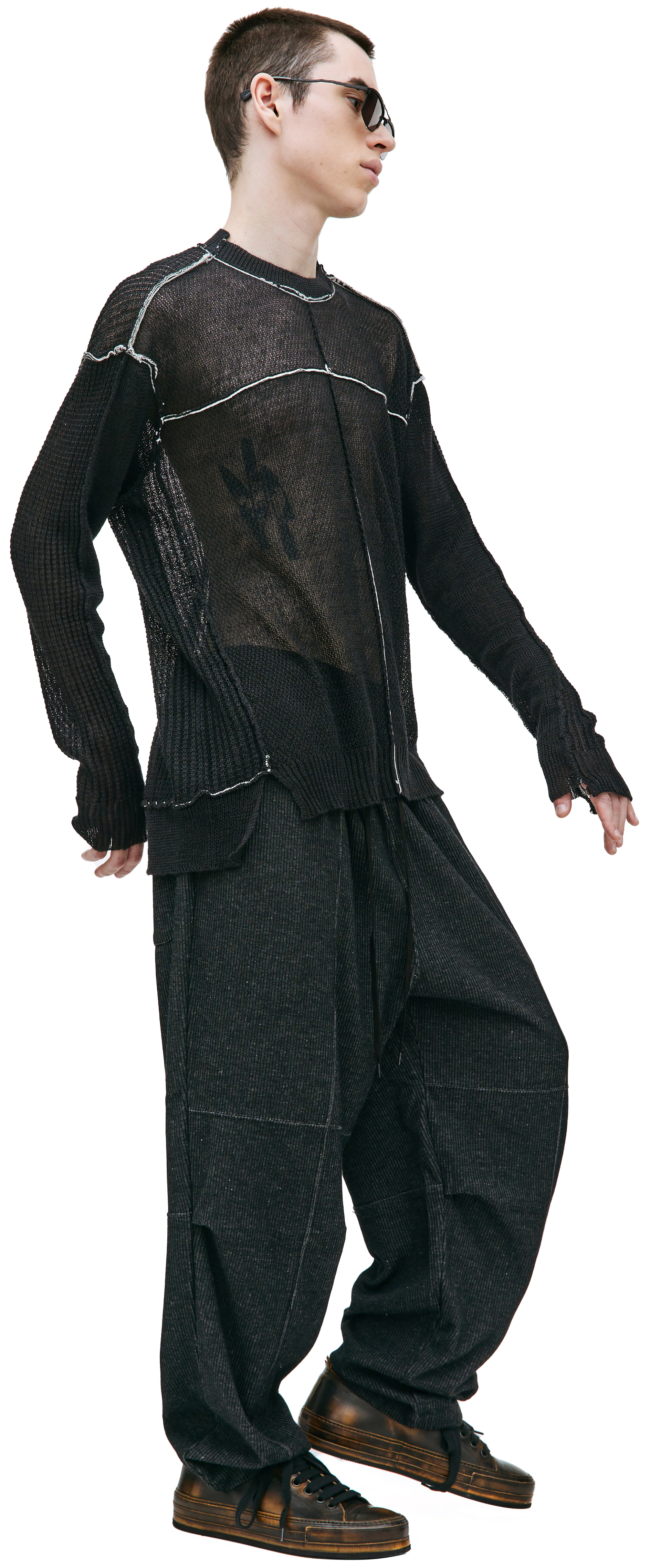 The Viridi-Anne Hard twisted yarn sweater