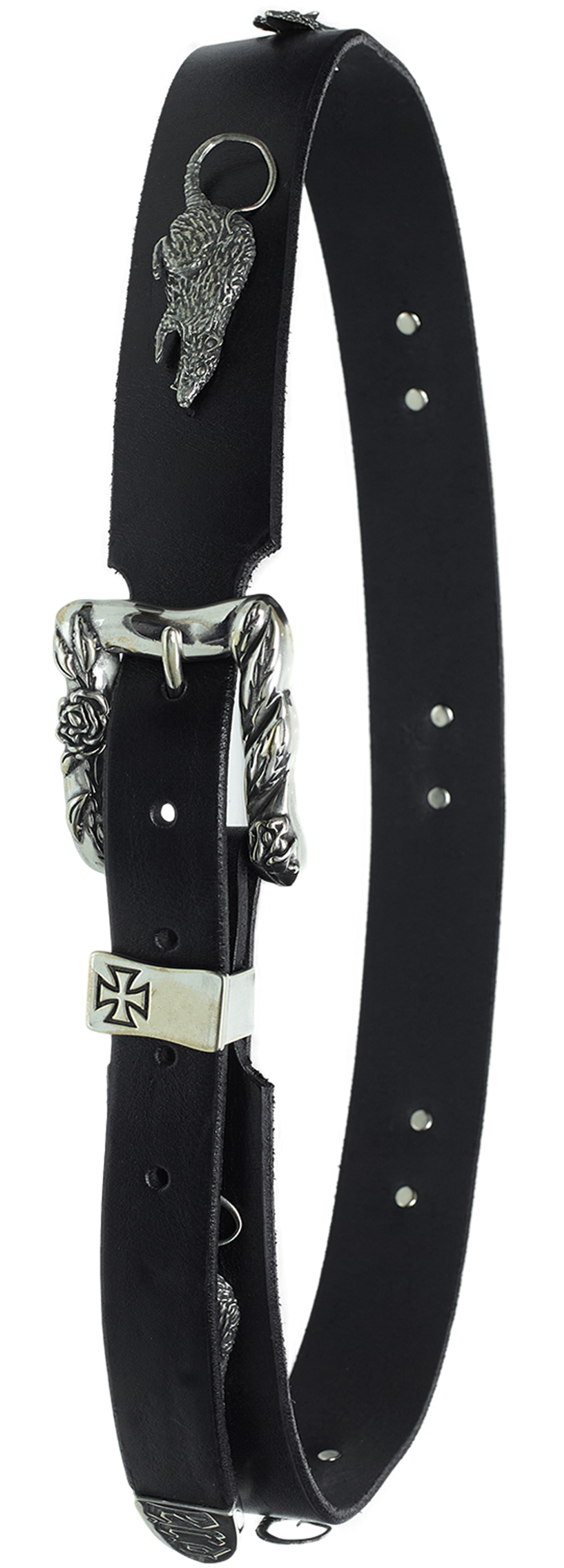 Enfants Riches Déprimés Black leather belt