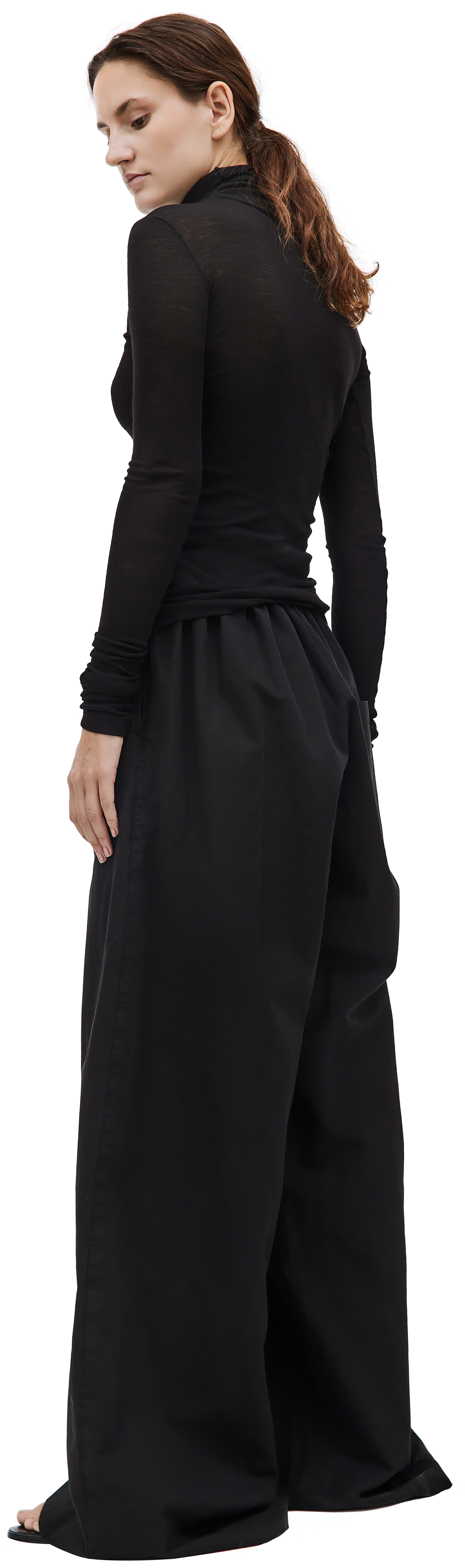 QUIRA Black wool turleneck