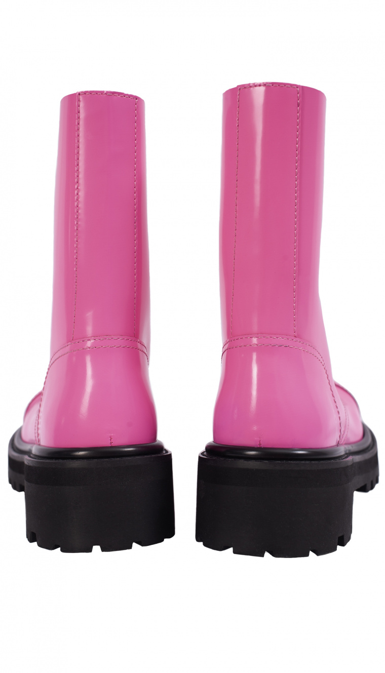 VETEMENTS Pink Leather Boots