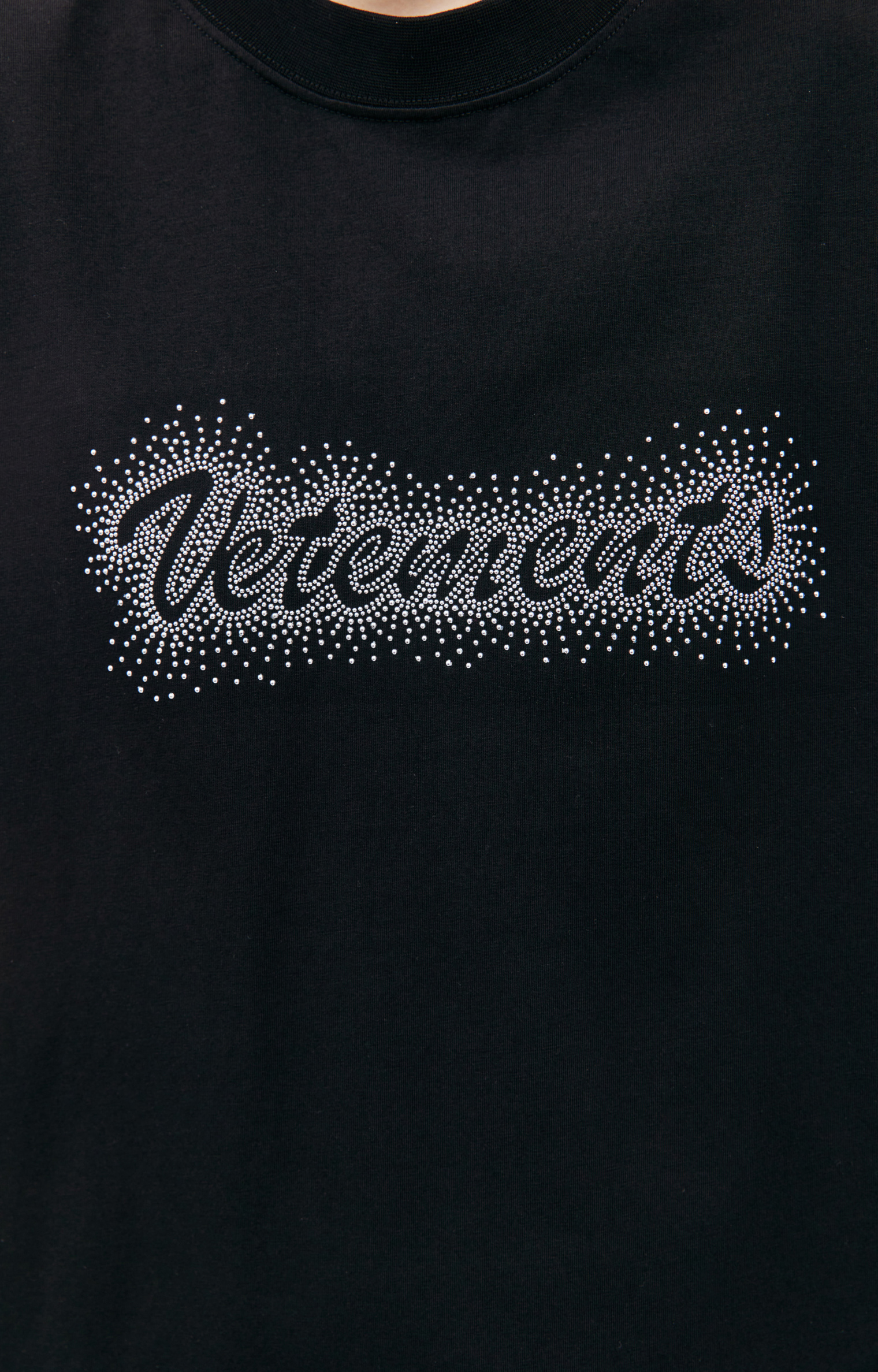 VETEMENTS Black stud t-shirt