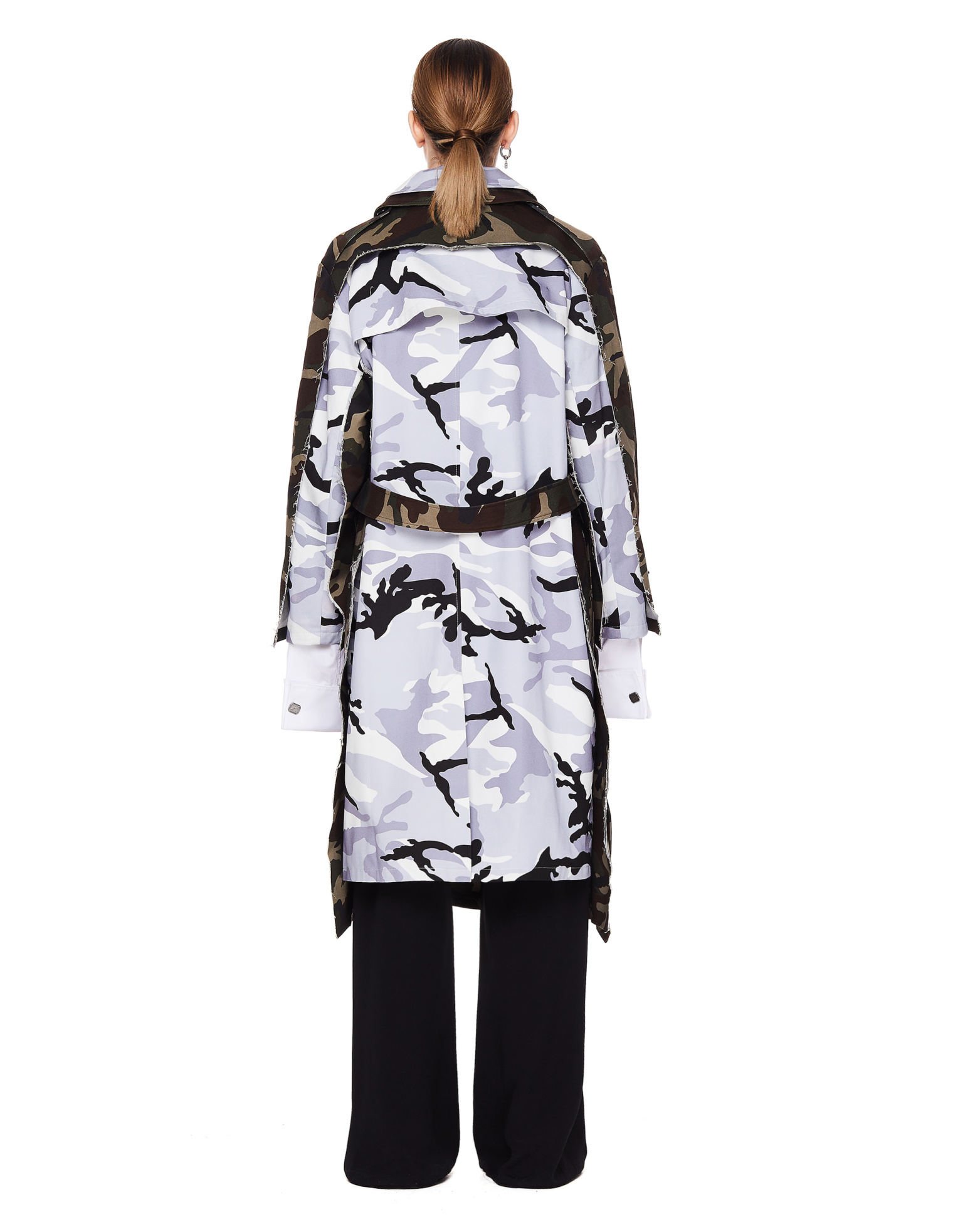 VETEMENTS Камуфляжный плащ из хлопка
