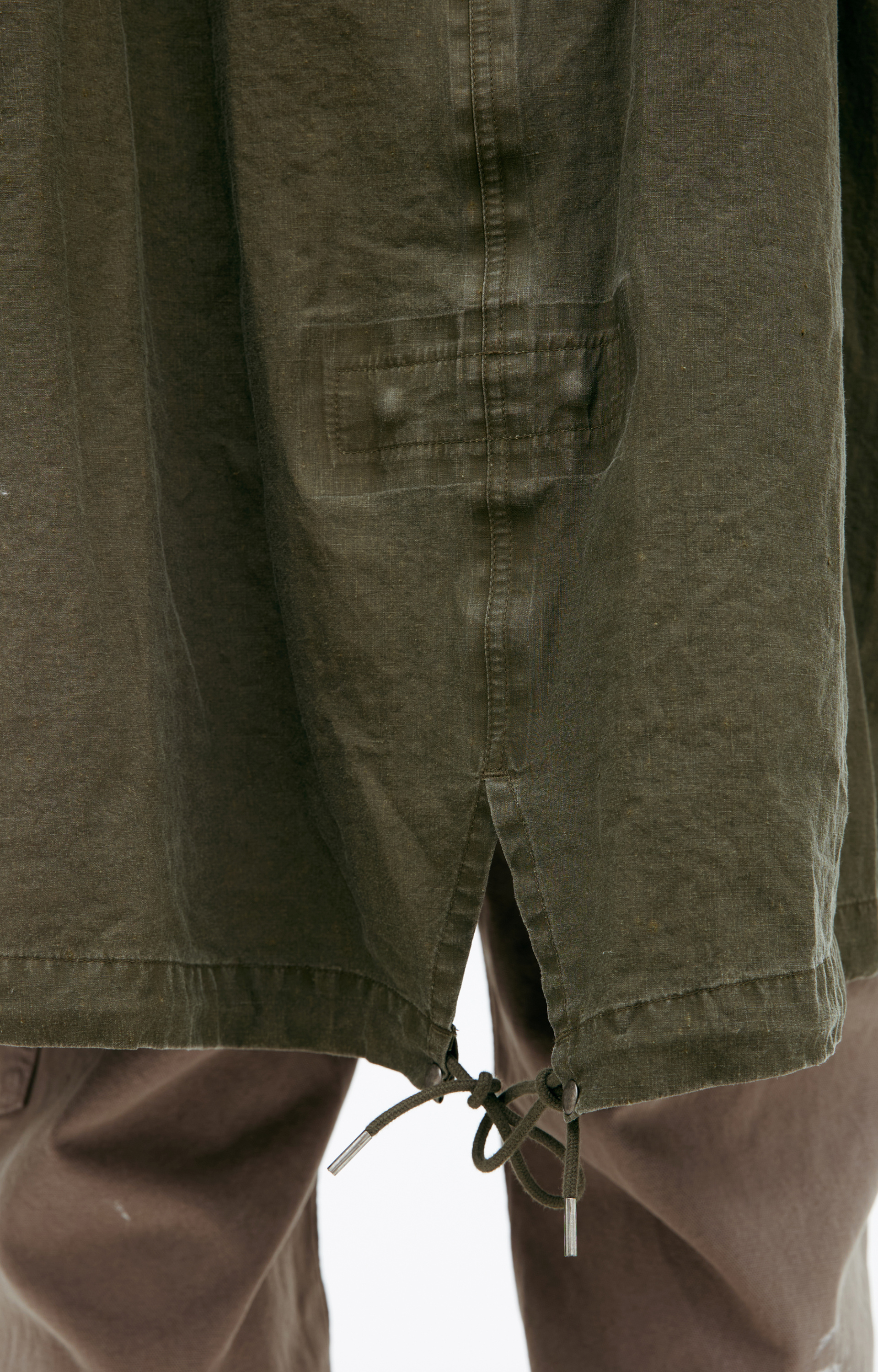 visvim Хаки парка на молнии