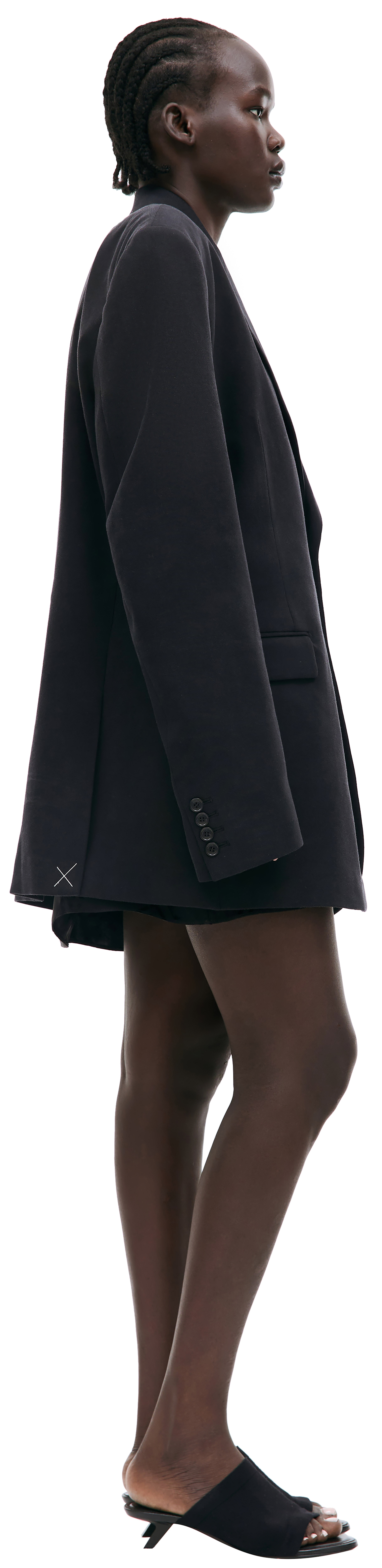 VETEMENTS Черный оверсайз пиджак