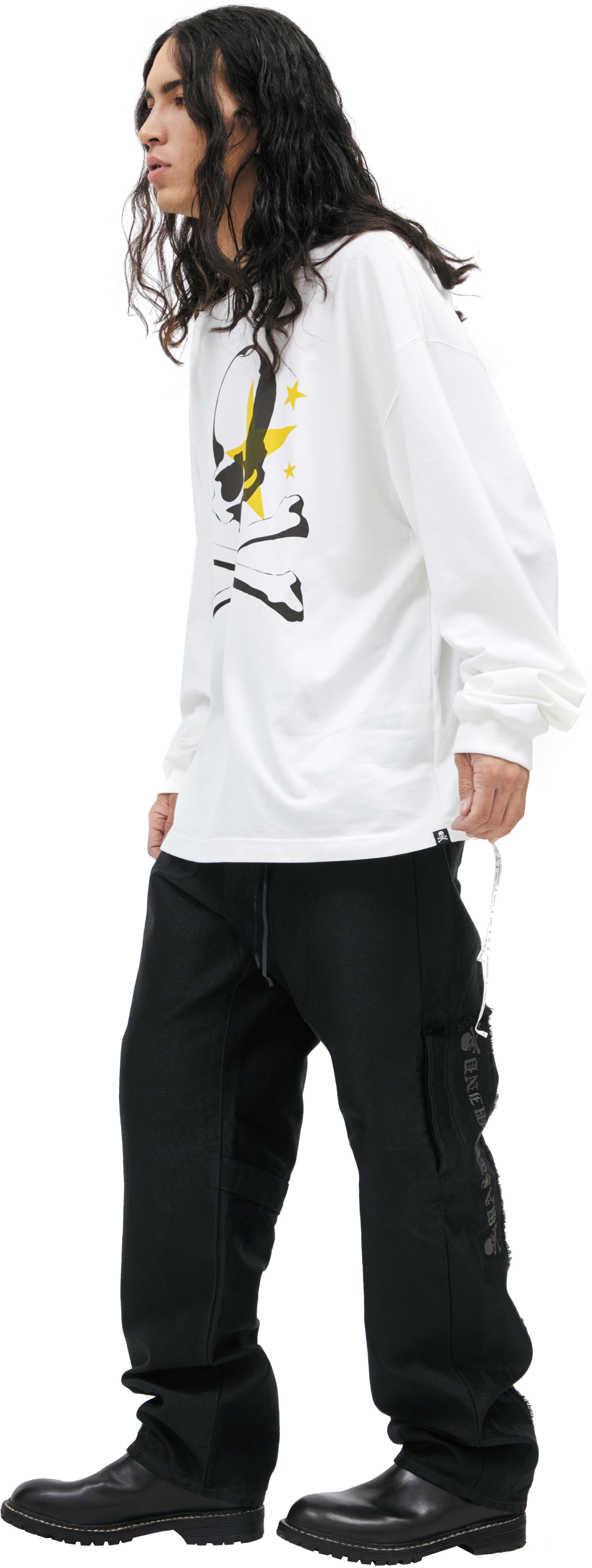 Mastermind WORLD White longsleeve with print