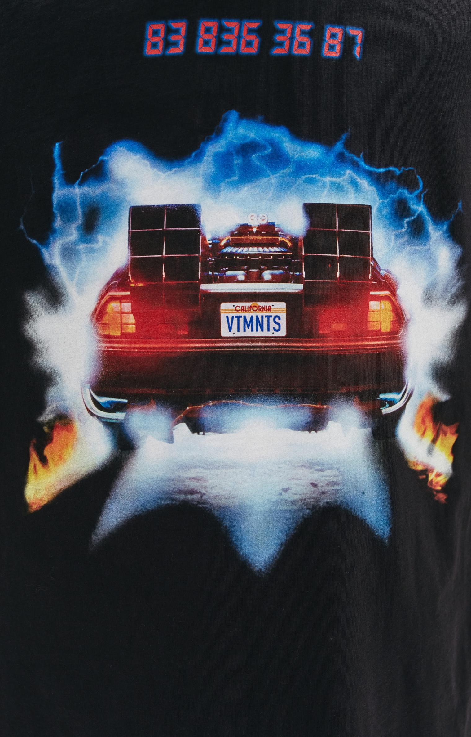 VTMNTS Back to the future printed hoodie