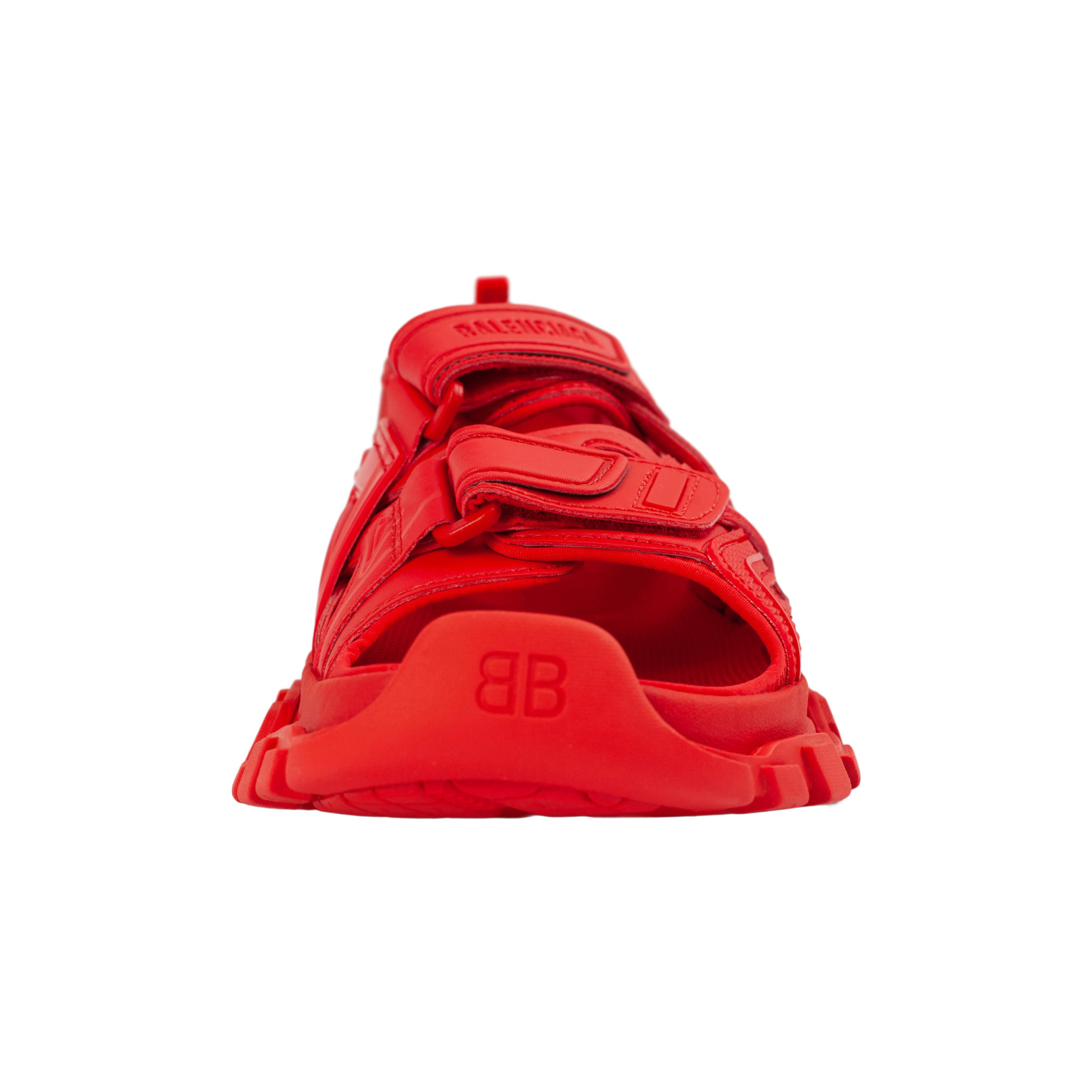 Balenciaga Red Track Sandals