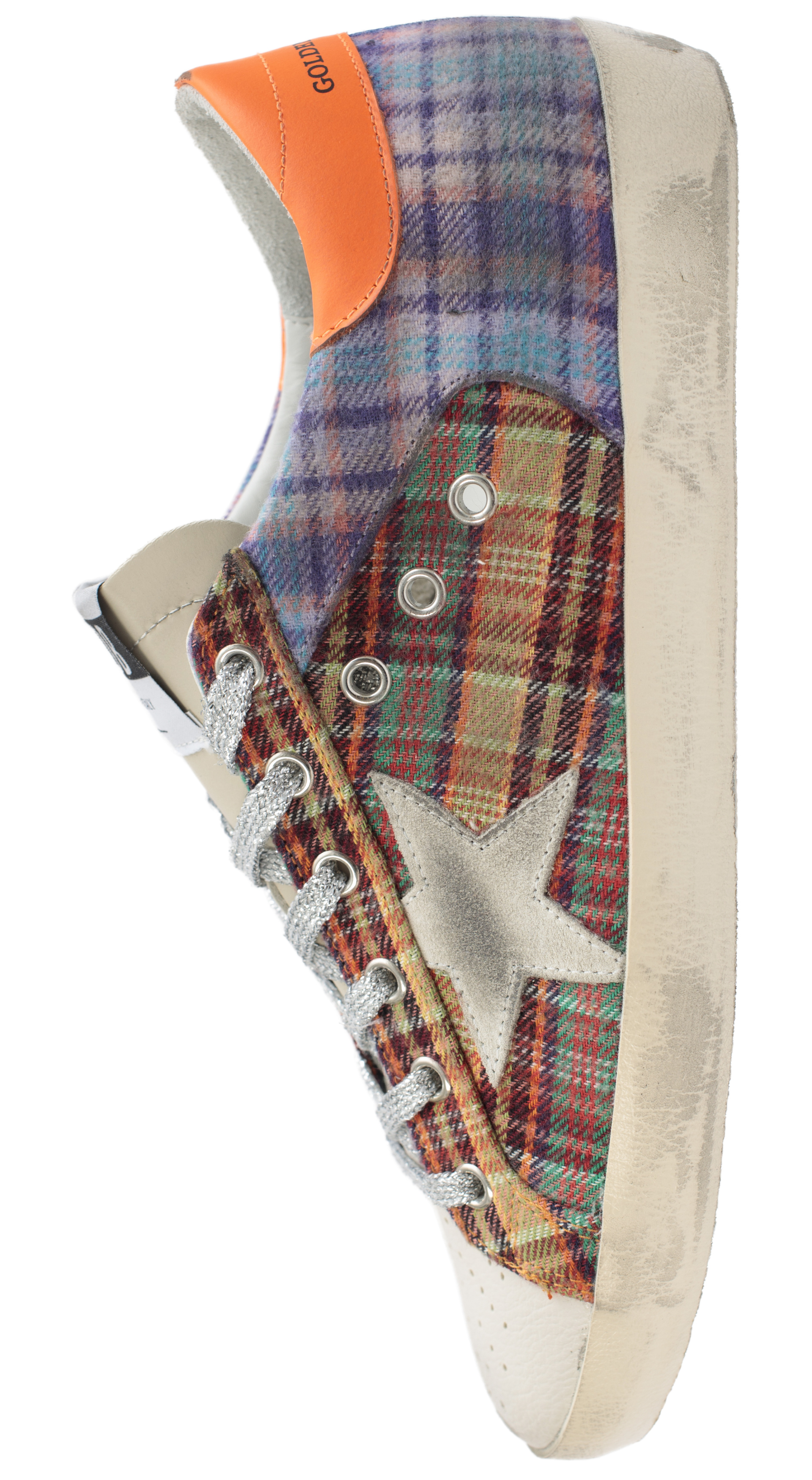 Golden Goose Superstar Check Multicolor Sneakers