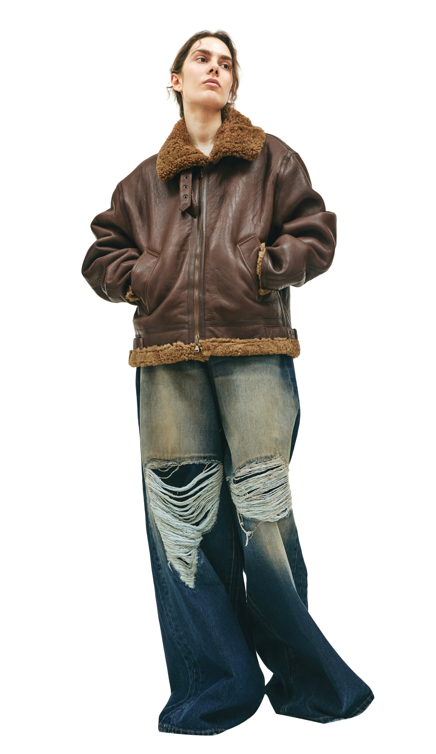 VETEMENTS Двусторонняя дубленка