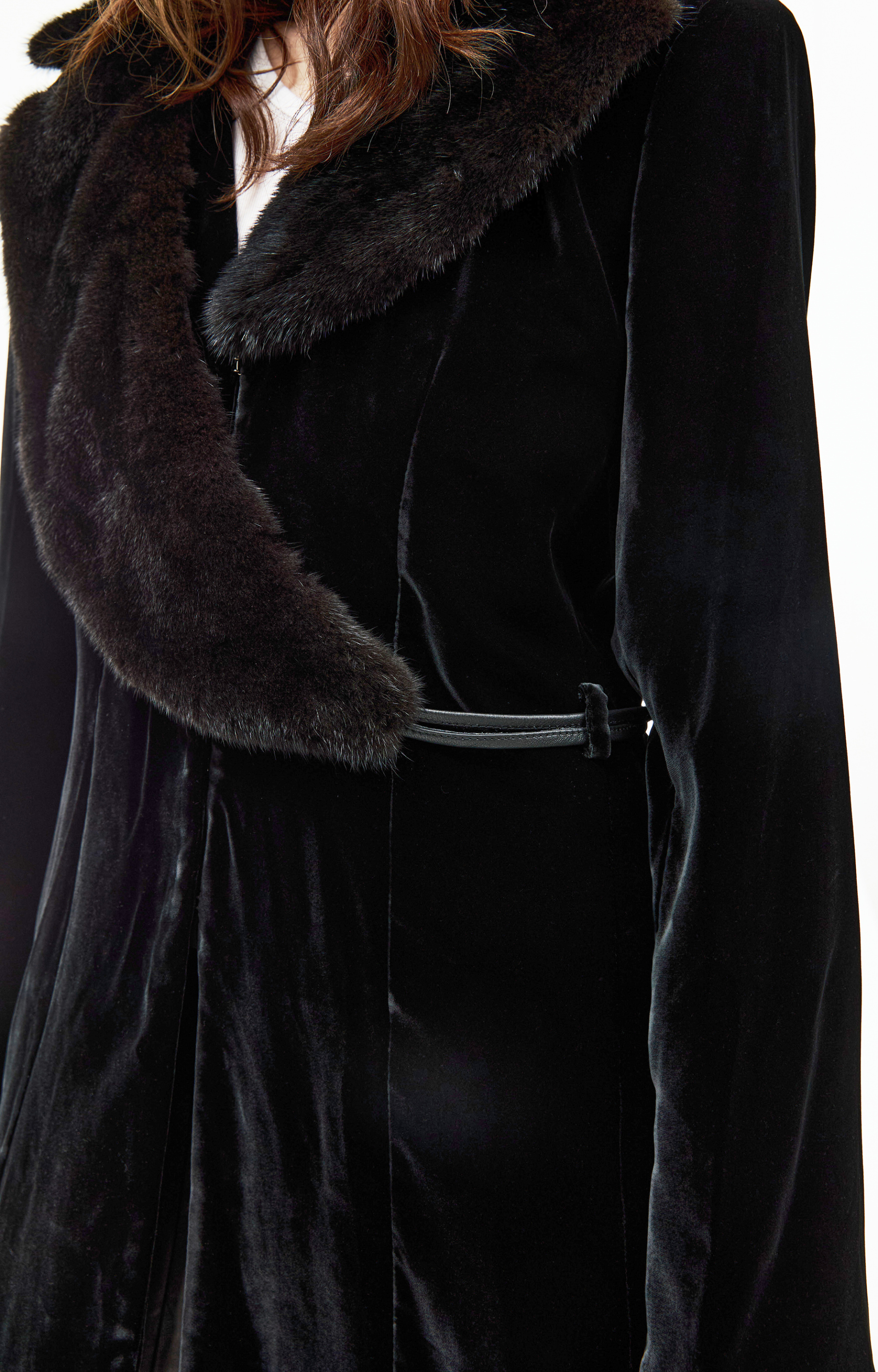 Enfants Riches Déprimés Coat with mink collar