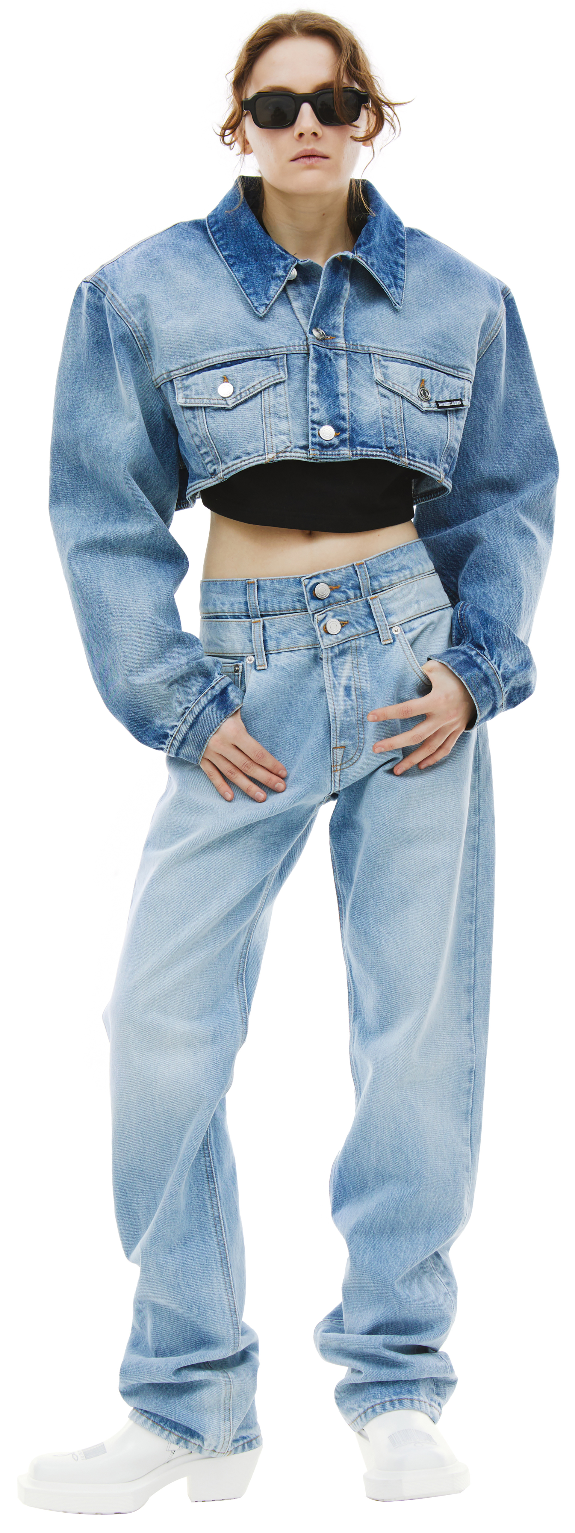 VTMNTS Сropped denim jacket