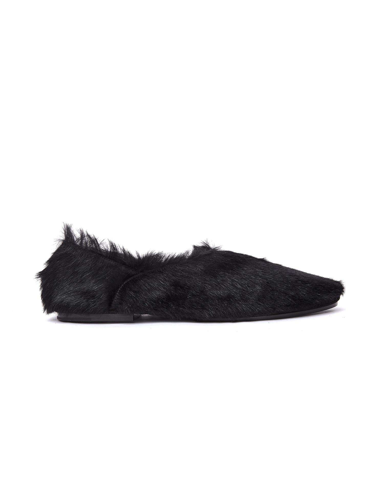 Jil Sander Pony Hair Slippers