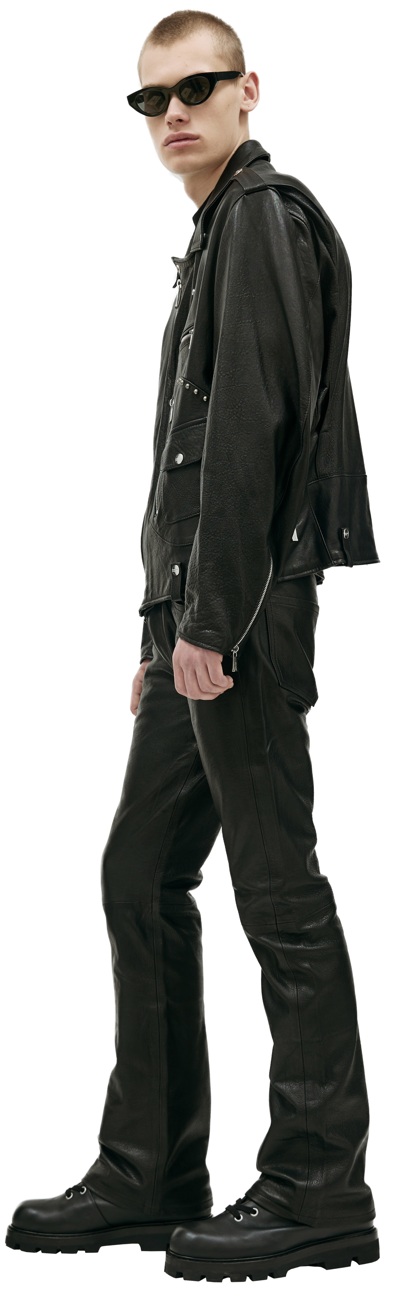Enfants Riches Deprimes Black leather jacket