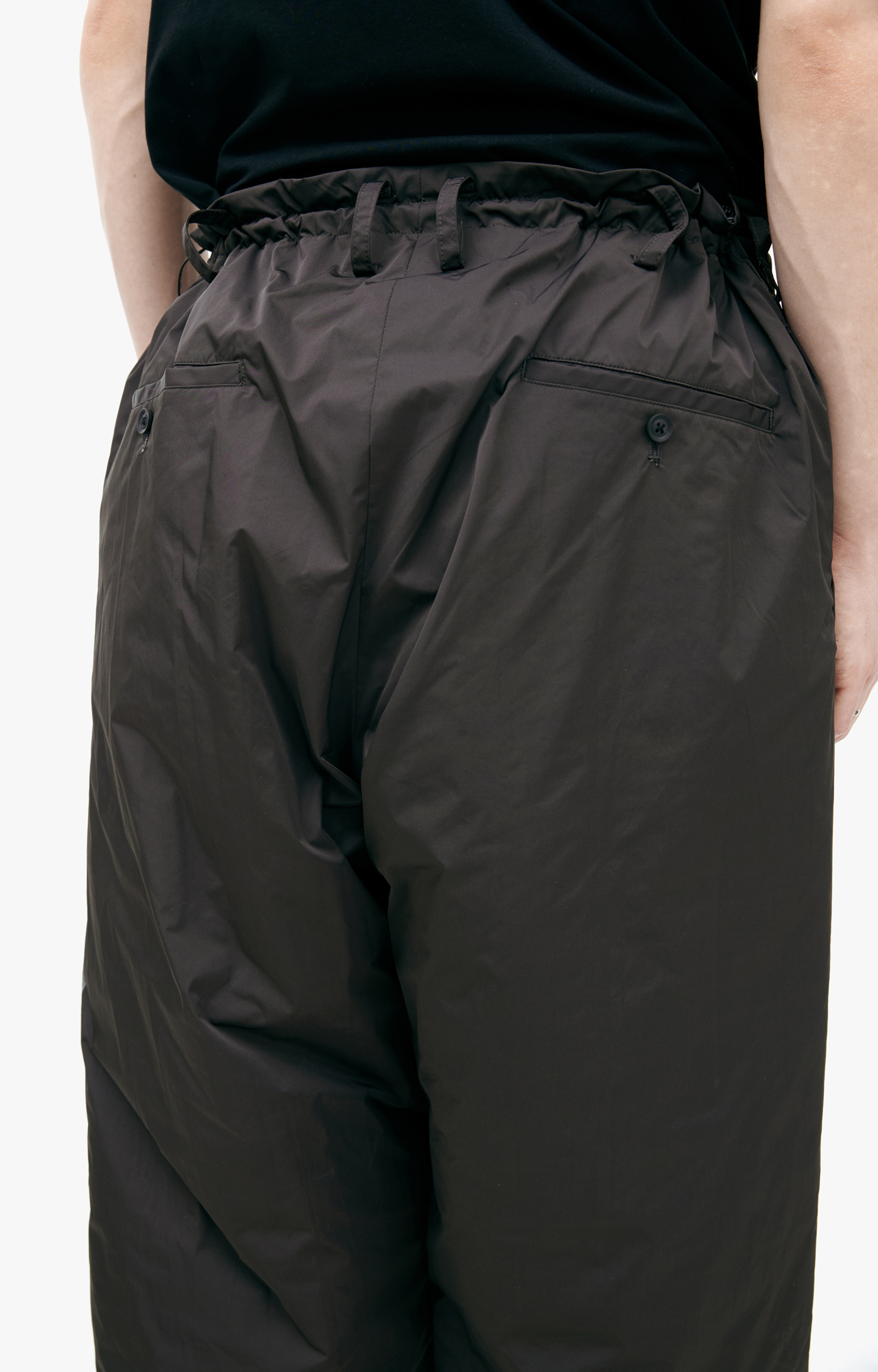 Yohji Yamamoto Black trousers with a print