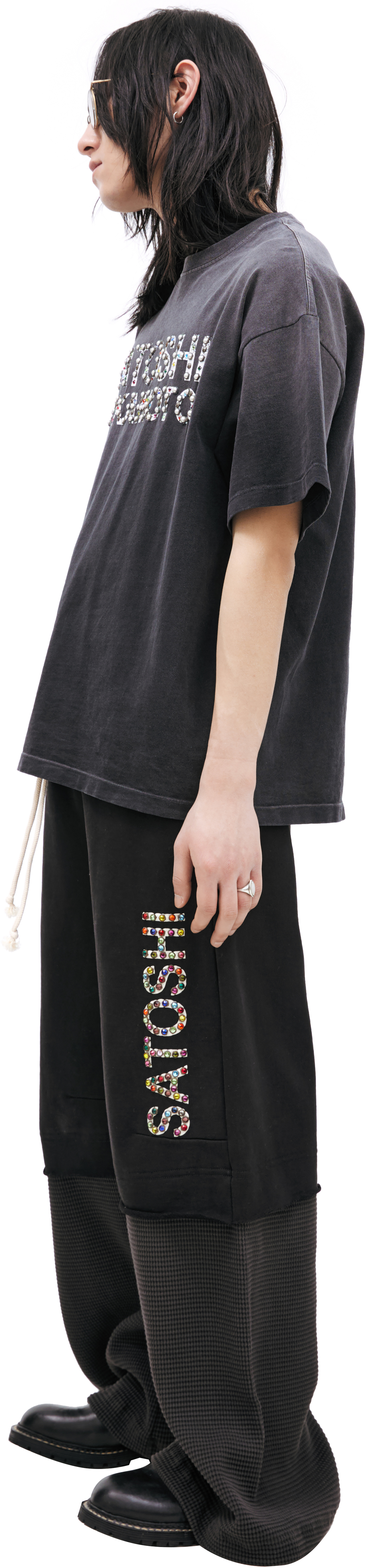 Satoshi Nakamoto T-shirt with rhinestone logo