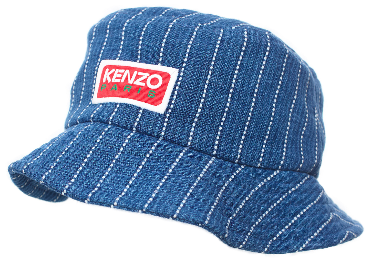 KENZO Blue logoed panama