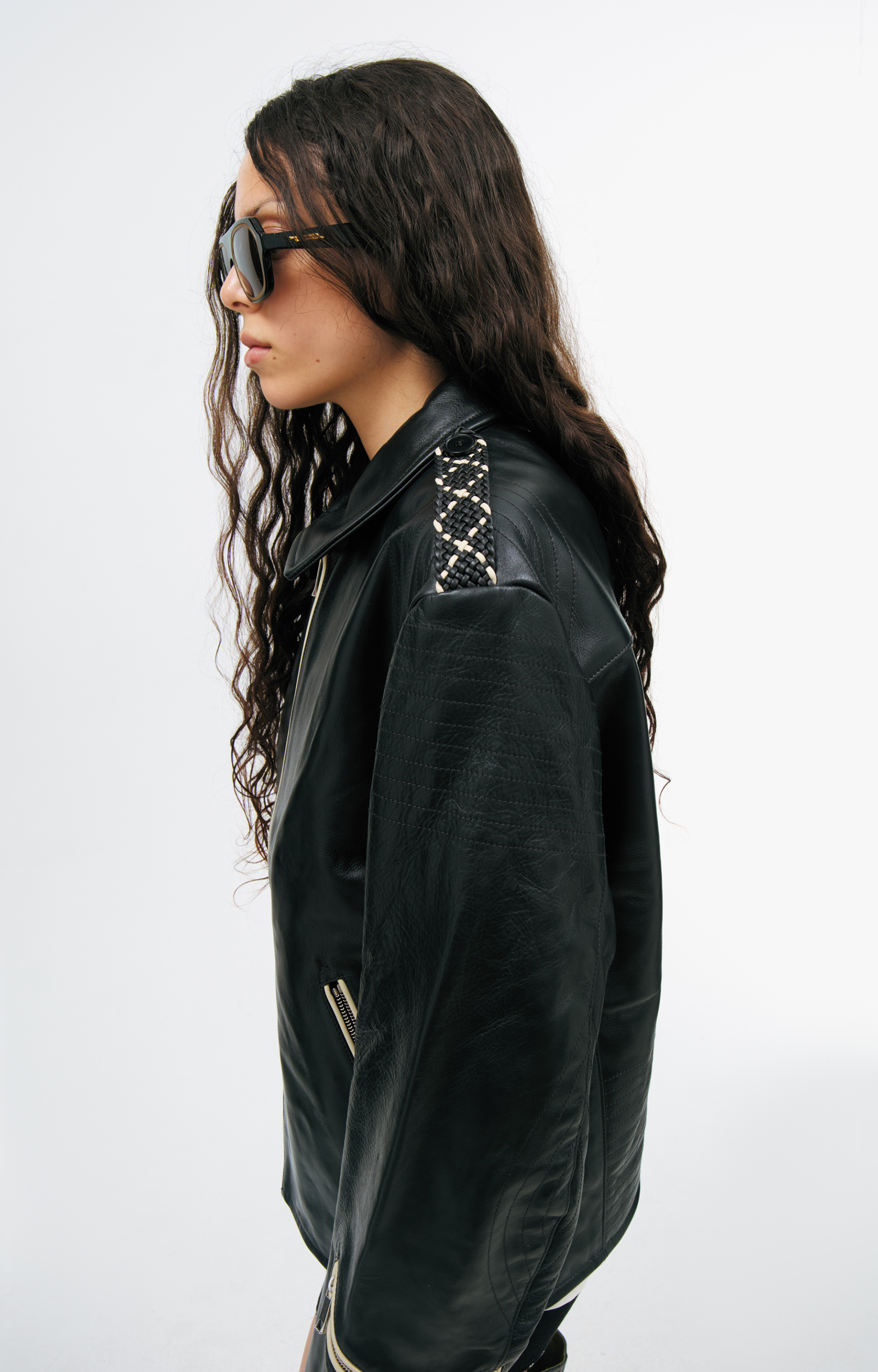 Enfants Riches Déprimés Black leather jacket