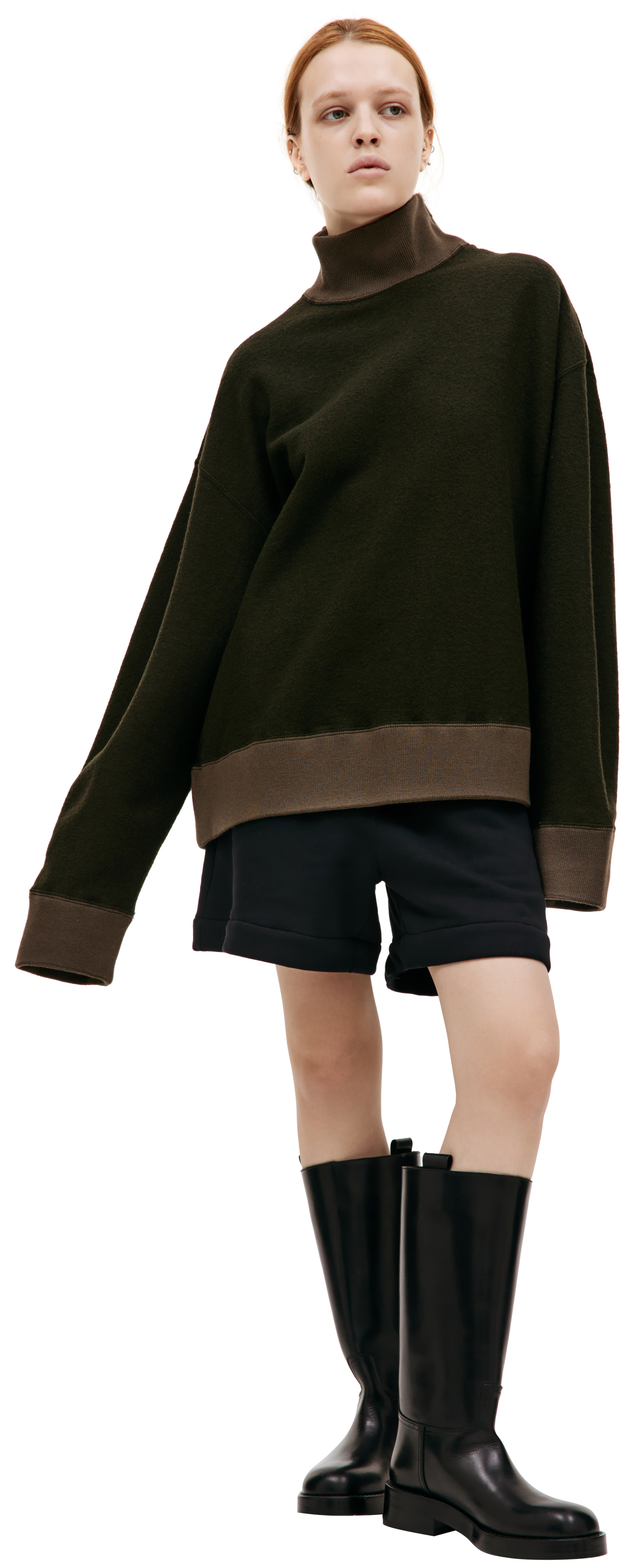 Jil Sander Combo sweater with zipper