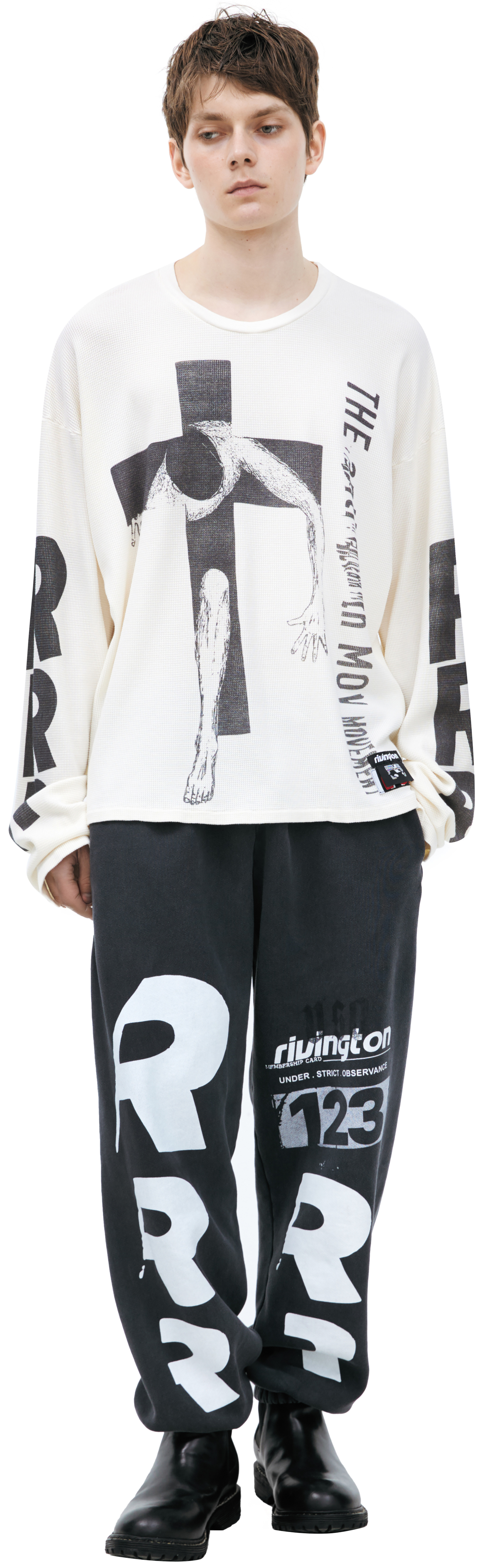 RRR123 White Printed Longsleeve