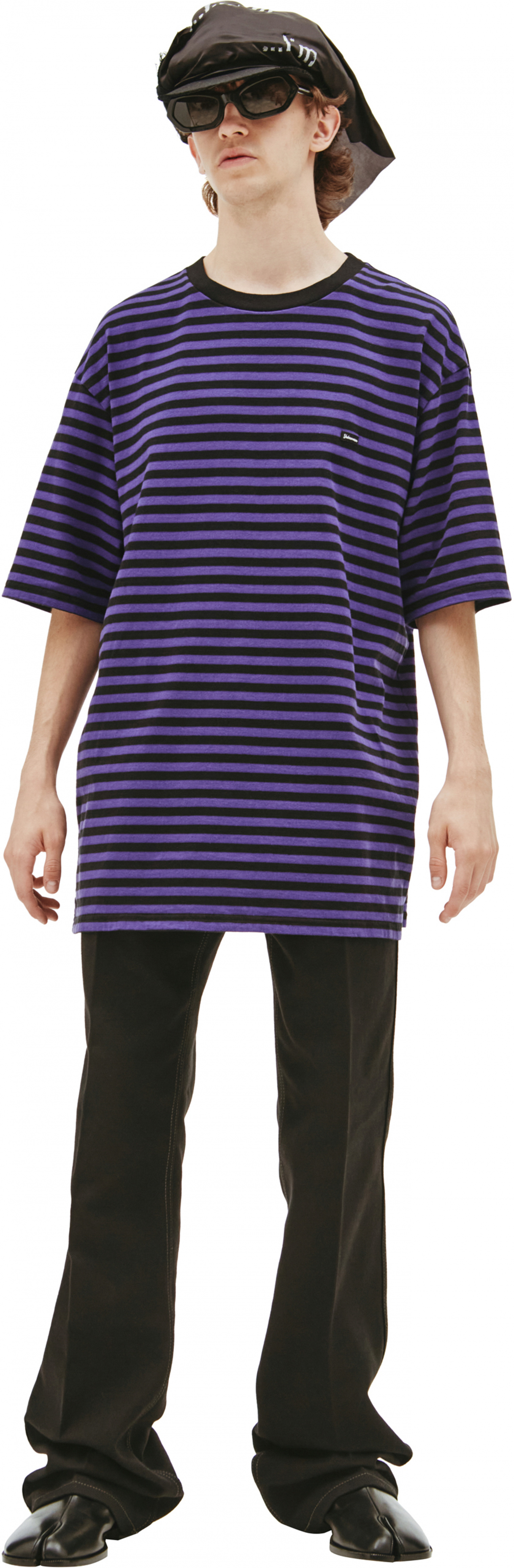 Undercover Logo striped T-shirt