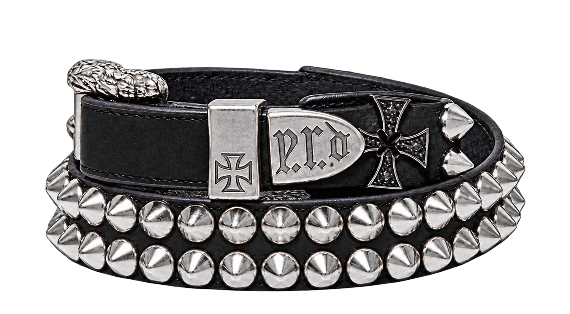 Enfants Riches Déprimés Leather belt with rivets