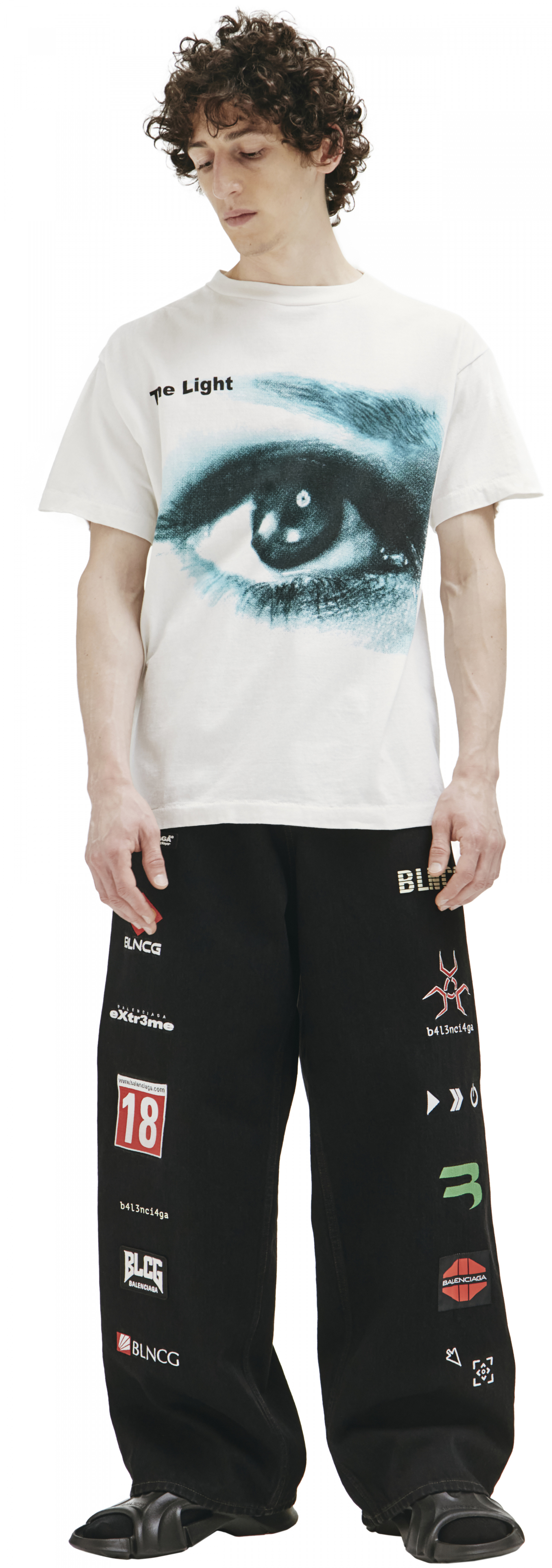 宅配便送料無料 SAINT MICHAEL The Eye T-SHIRT Tシャツ econet.bi