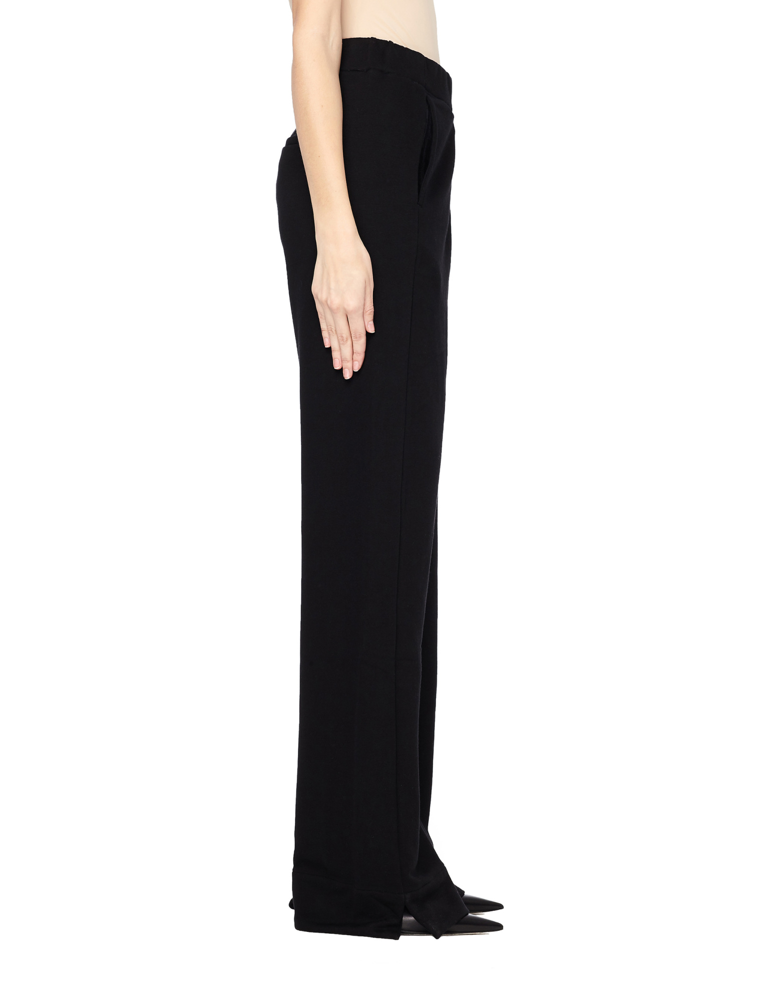 Ann Demeulemeester Широкие брюки с разрезами