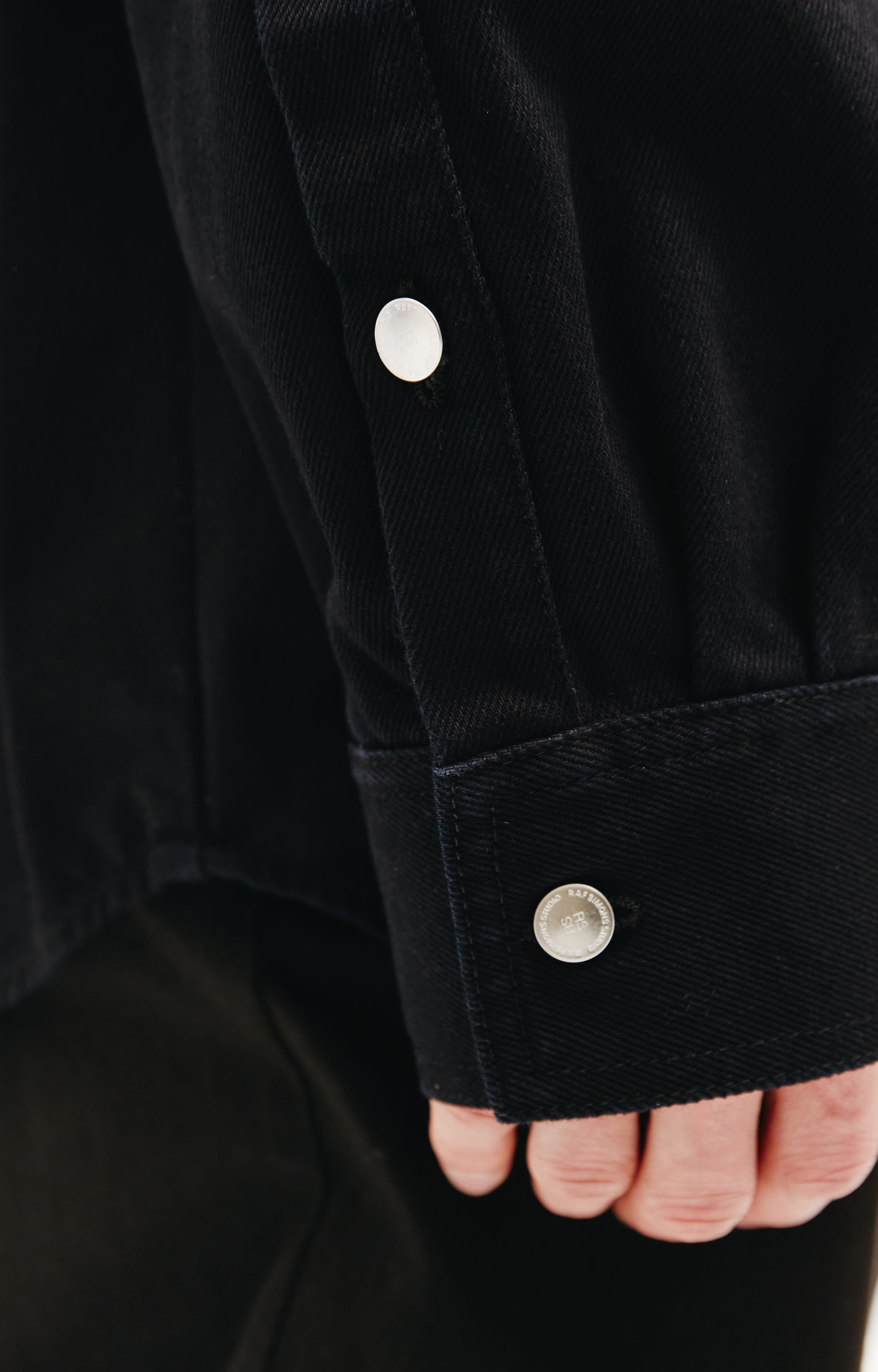 Raf Simons Raf Simons X Smiley Denim Shirt With Leather Patch