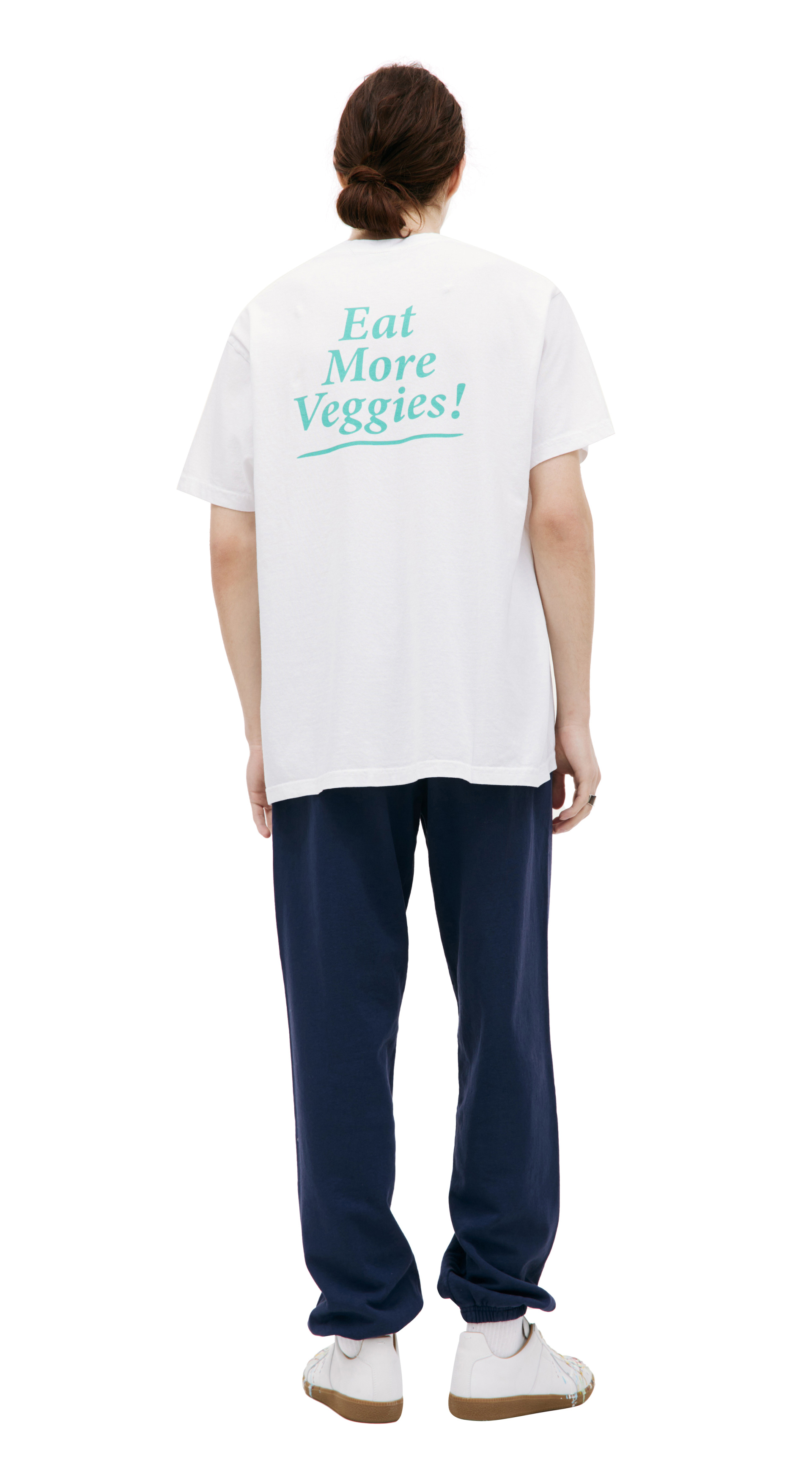 SPORTY & RICH \'Eat more veggies\' printed t-shirt