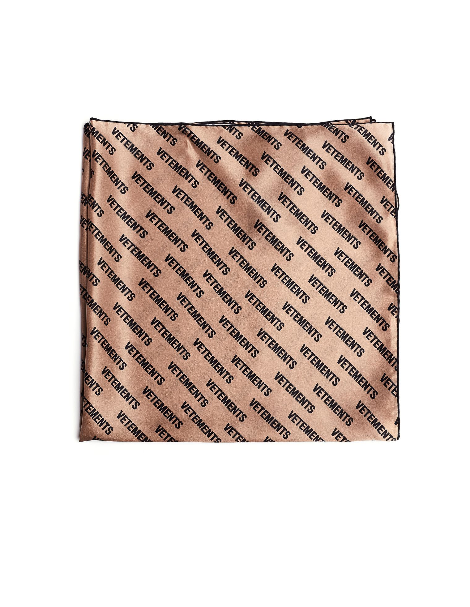 VETEMENTS Silk Logo Scarf