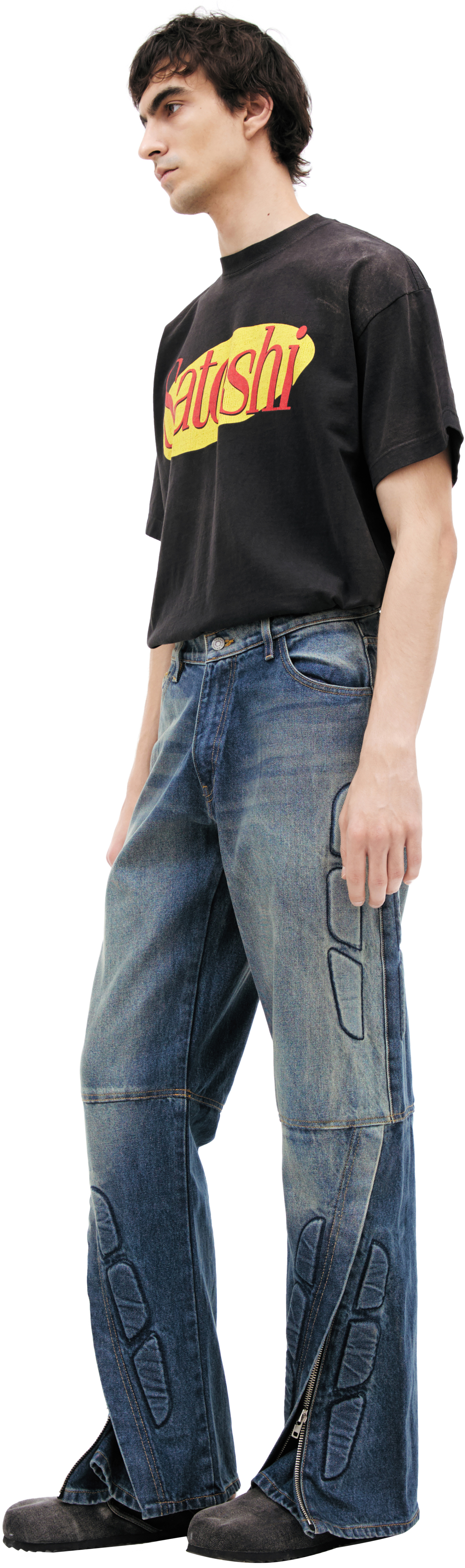 Satoshi Nakamoto Jeans with zippers