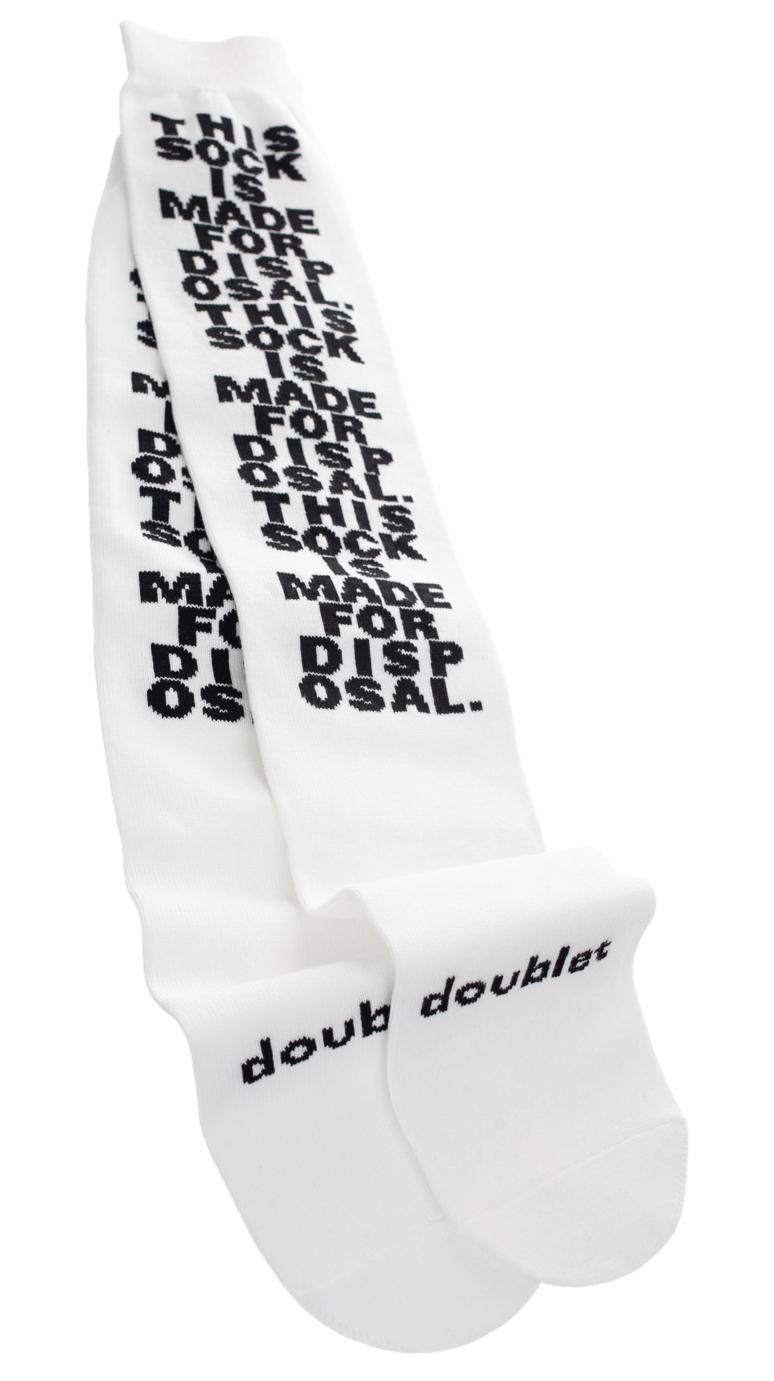 Doublet Носки с вышивкой \'Made For Disposal\'