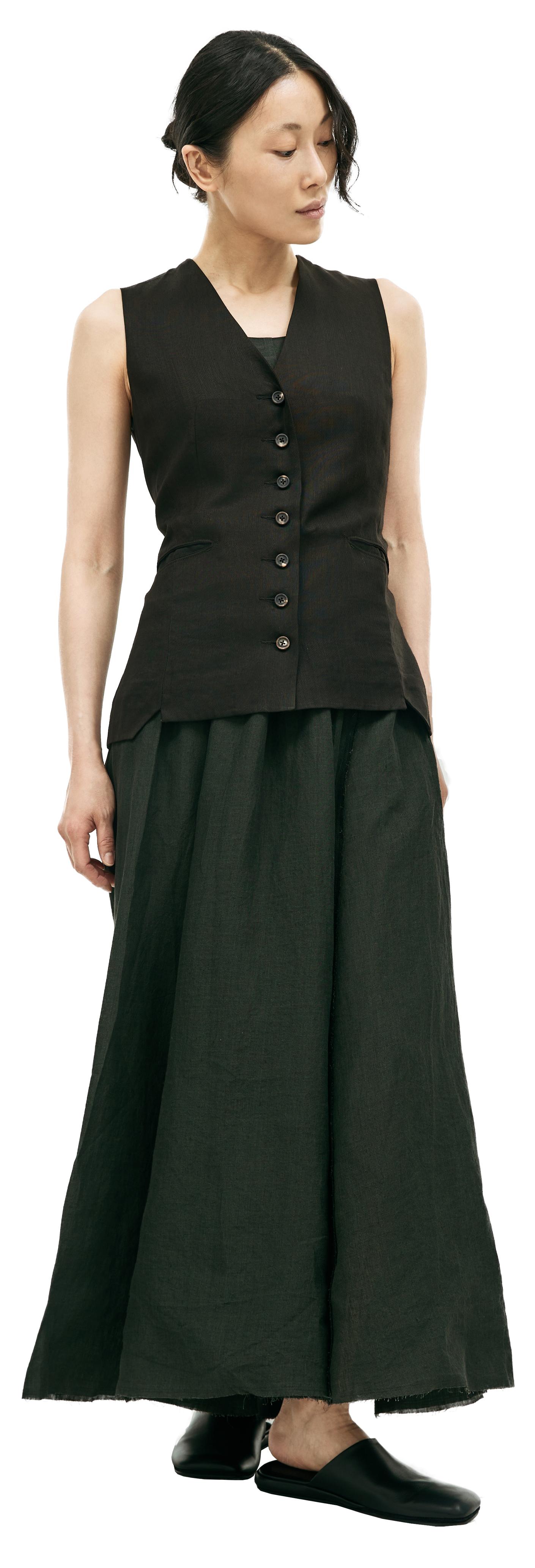 Ziggy Chen V-neck asymmetric vest