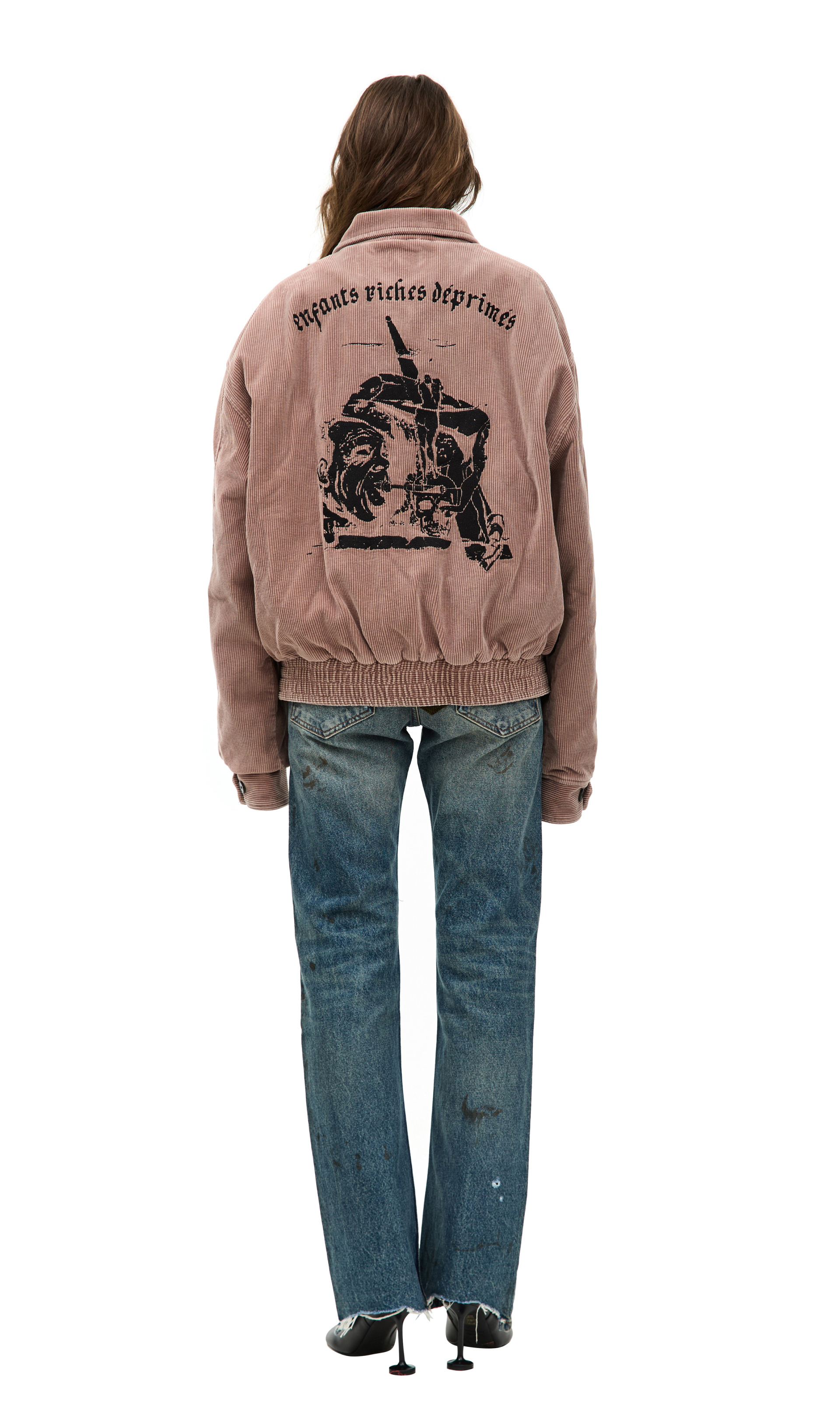 Enfants Riches Déprimés Embroidered Corduroy Jacket