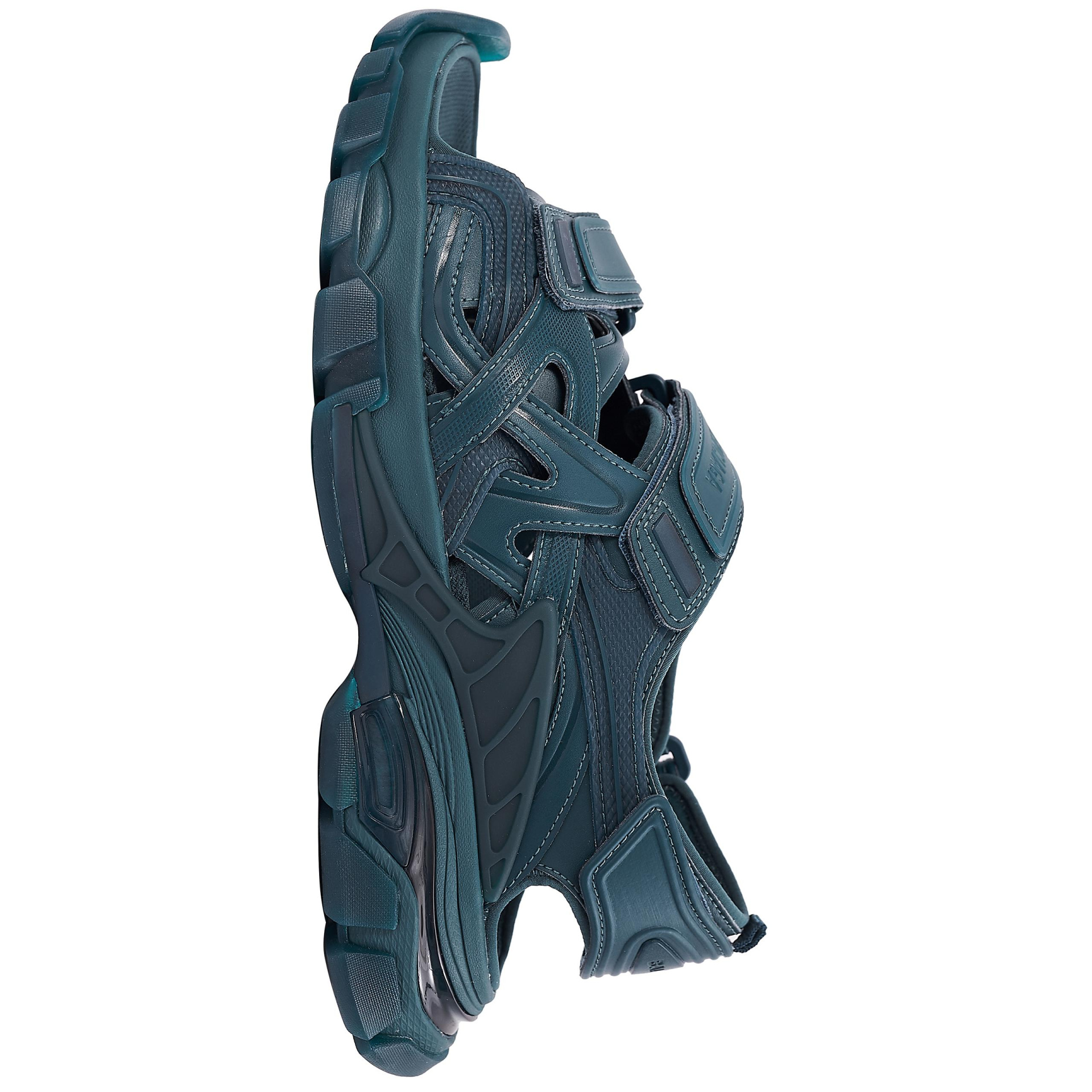 Balenciaga Dark Green Track Sandals