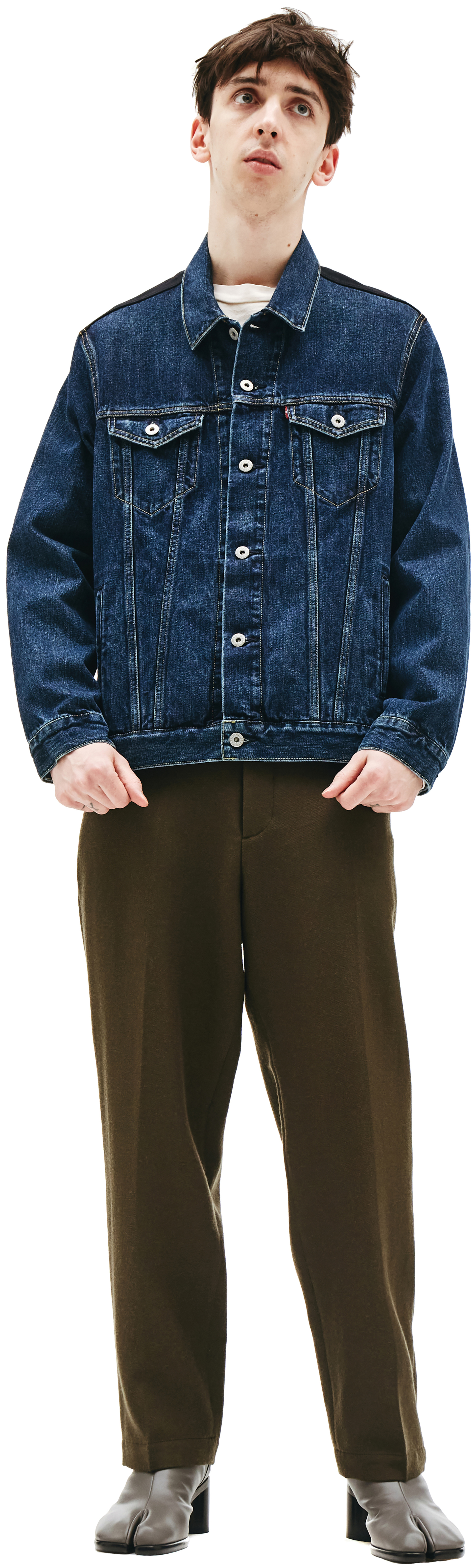 Junya Watanabe Olive Wool Trousers