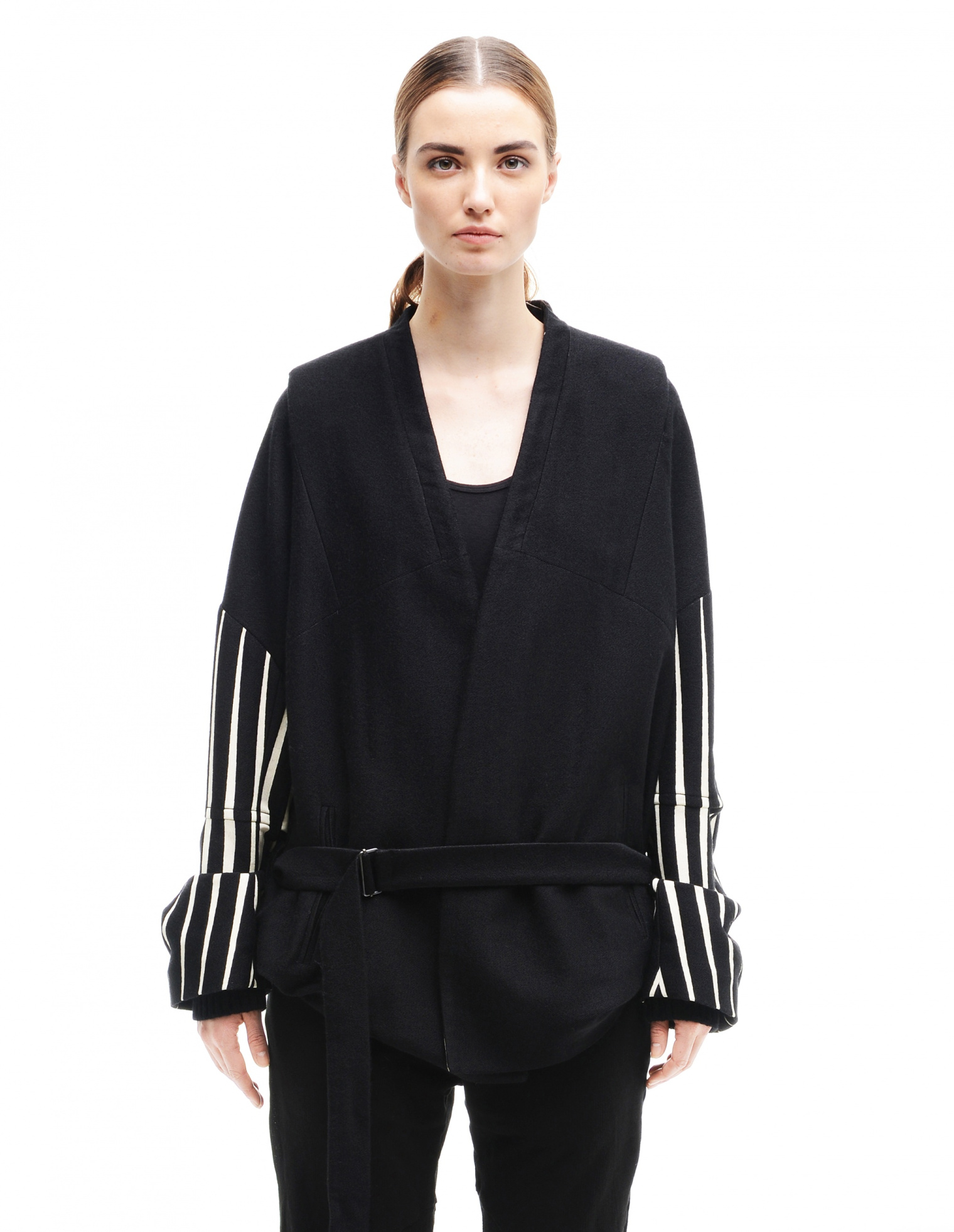 Ann Demeulemeester Жакет из шерсти и шелка