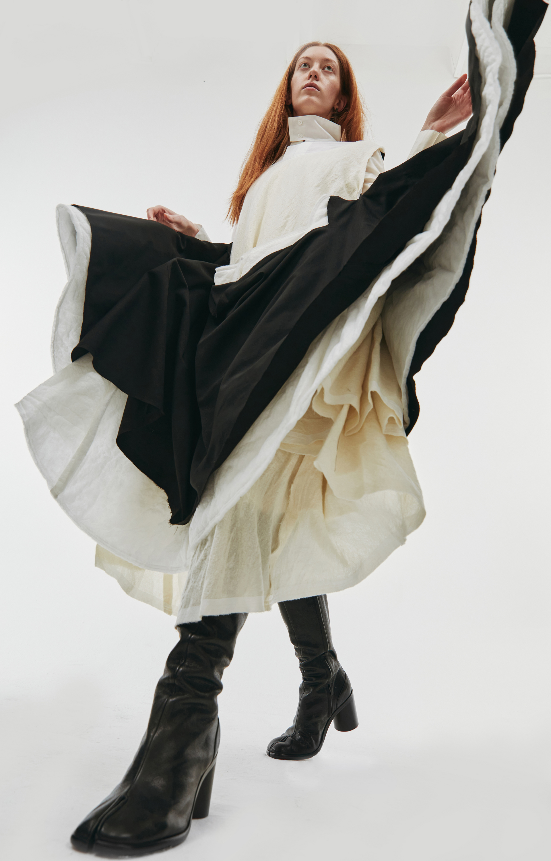 Comme des Garcons CdG Layered asymmetrical dress