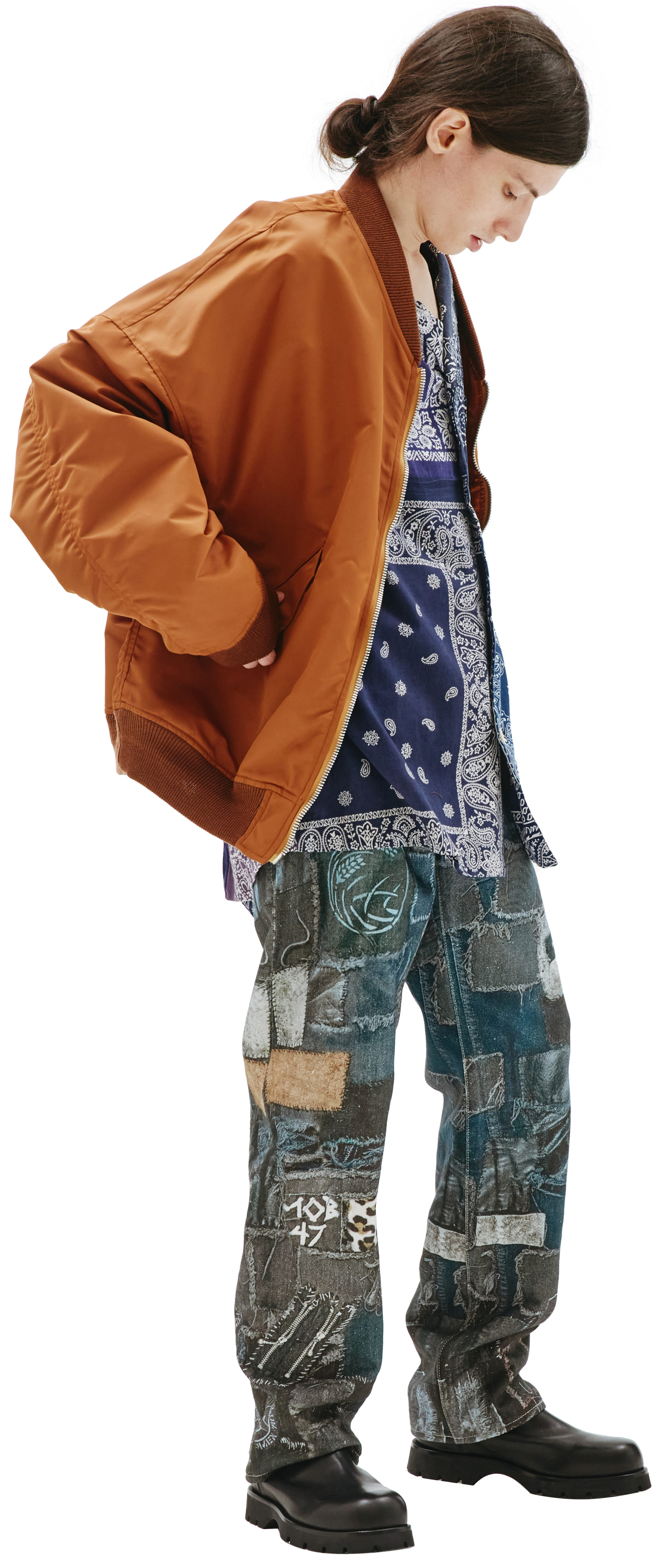 Doublet Onion Vegetable Dyed MA-1 Bomber